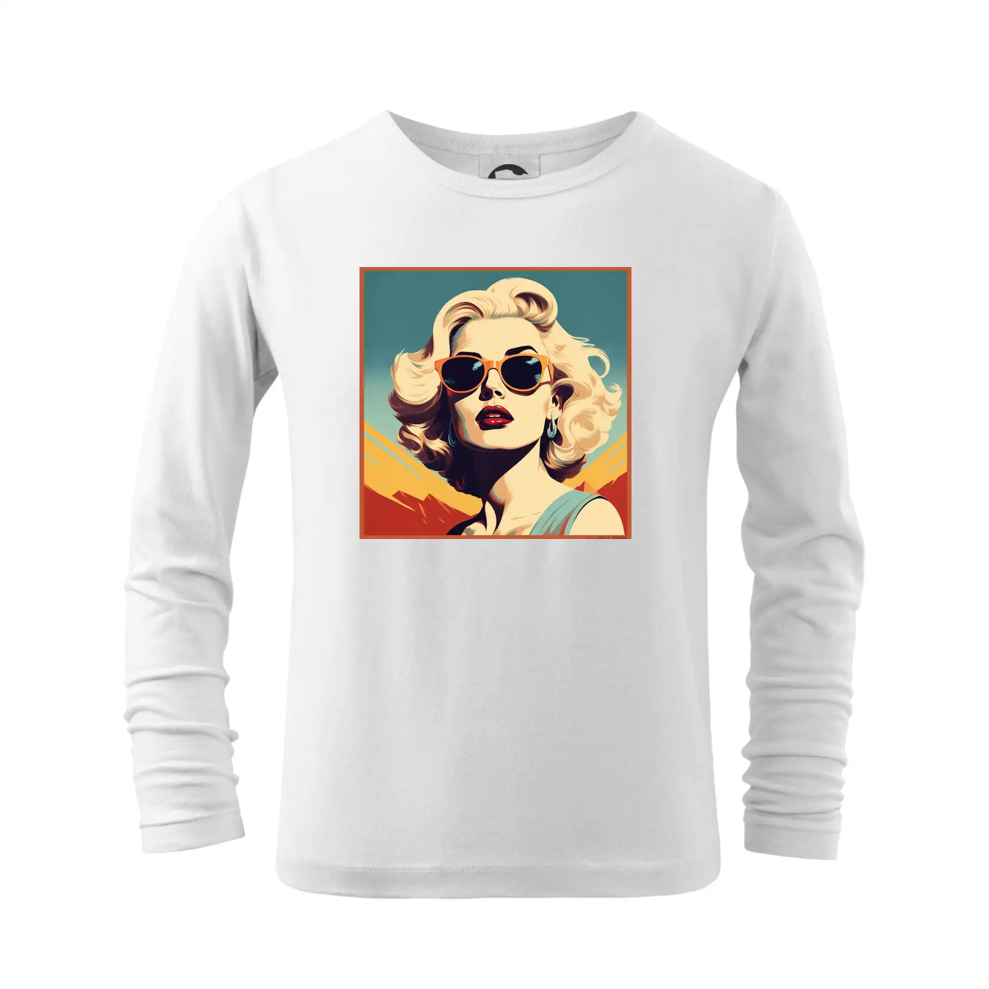 Grafické tričká - Žena s okuliarmi - Tričko detské Long Sleeve