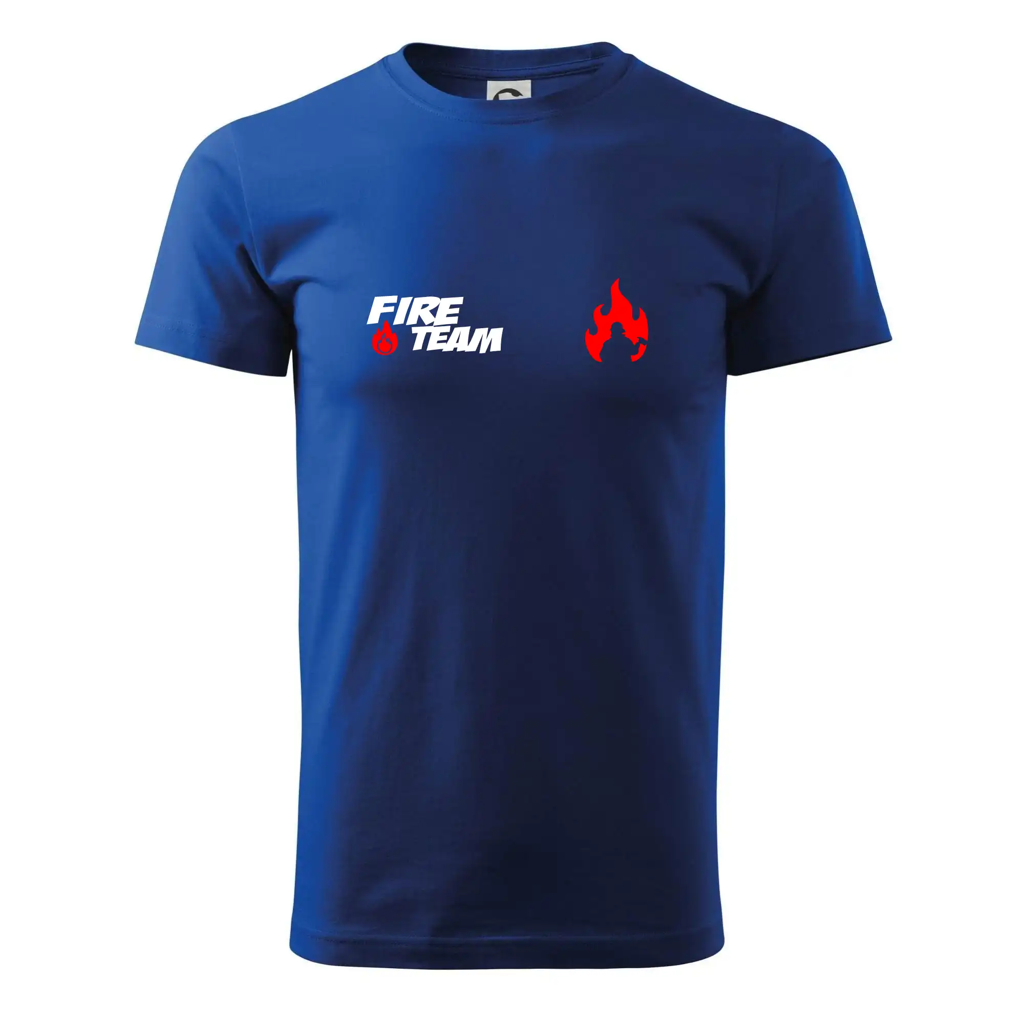 Originálne tričká pre hasičov - Fire Team plamen - Tričko extra veľké  (5-8XL)