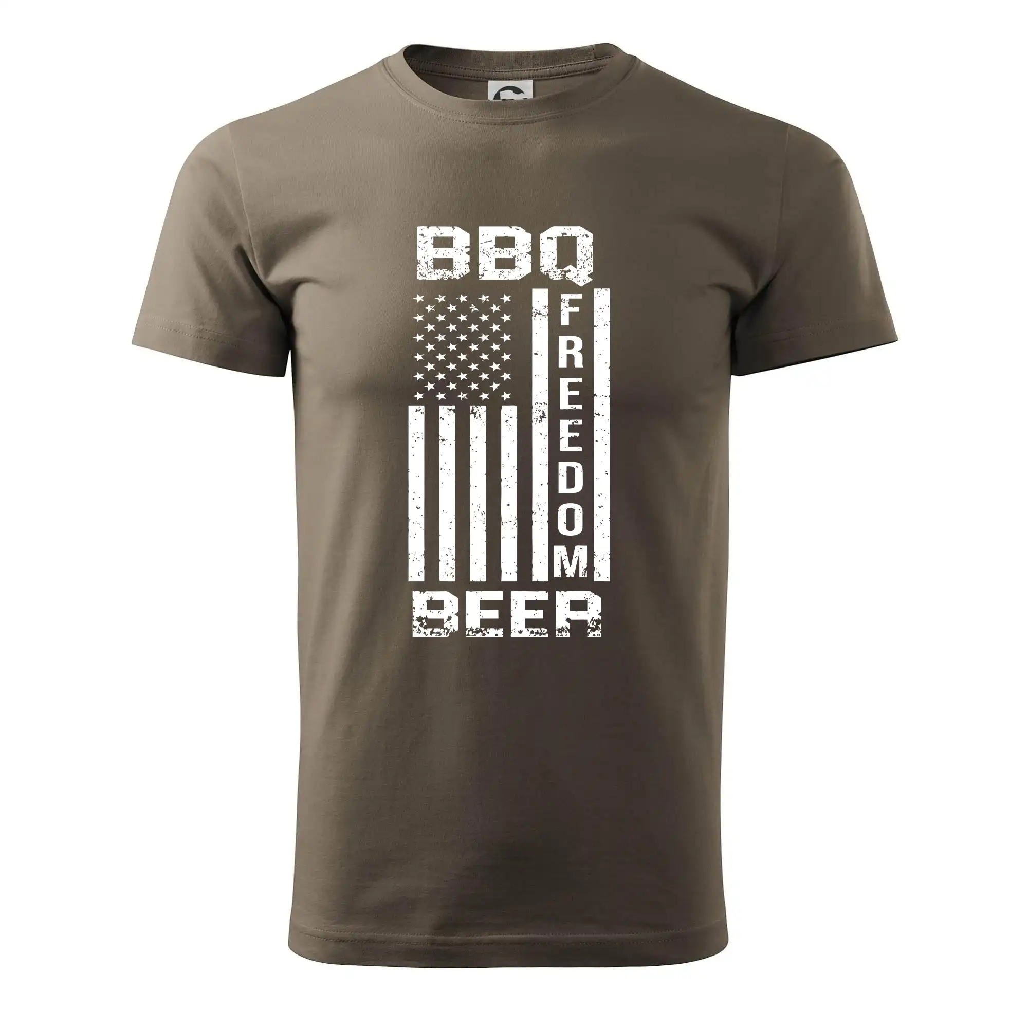 Tričká a zástery na grilovanie - USA BBQ Freedom beer - Pánske tričko nižšej gramáže