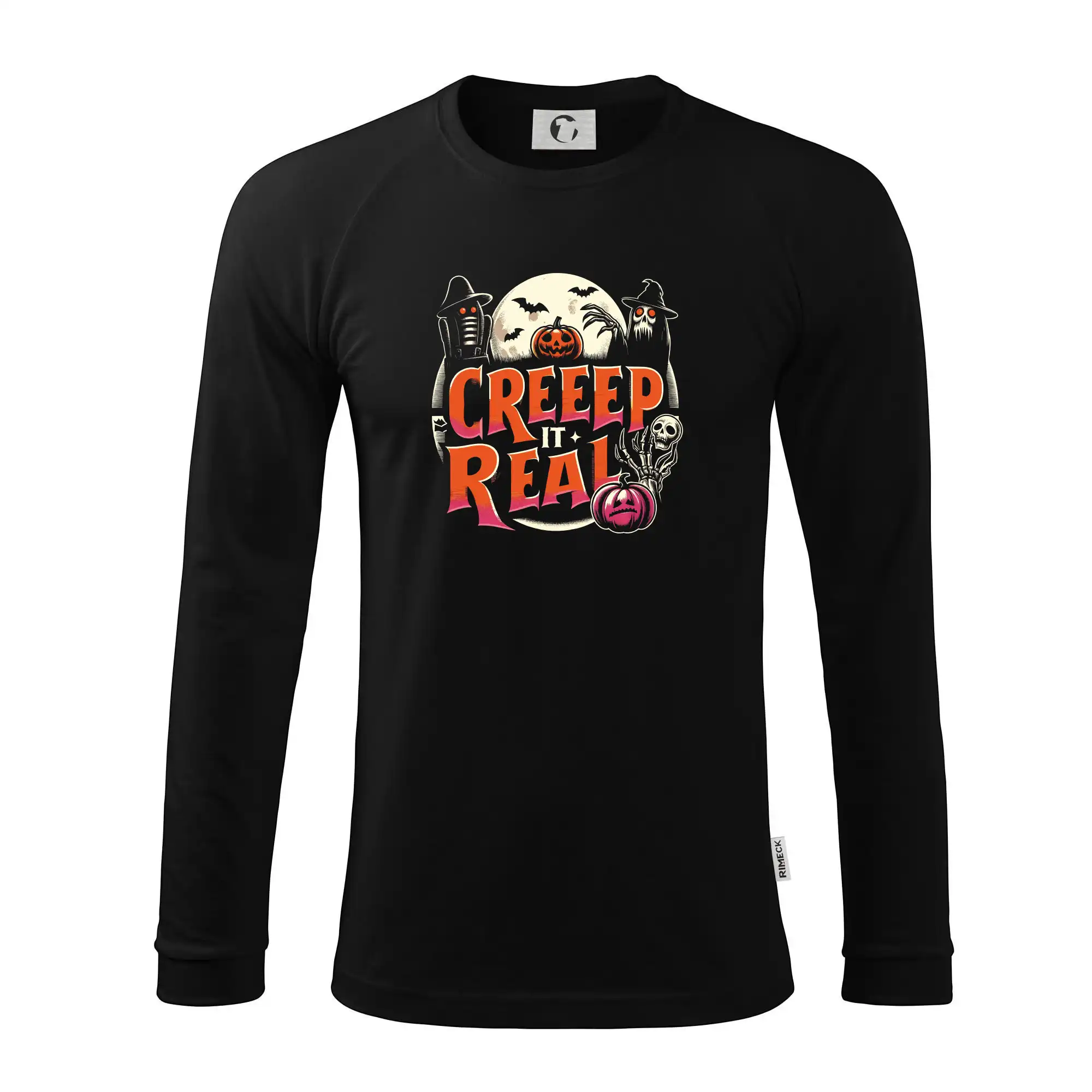 Grafické tričká - Creep it real - Pánske tričko s dlhým rukávom LS130