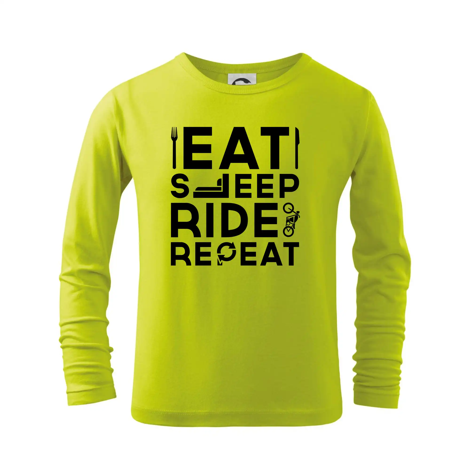 Eat sleep repeat - Eat sleep ride moto - Tričko detské Long Sleeve