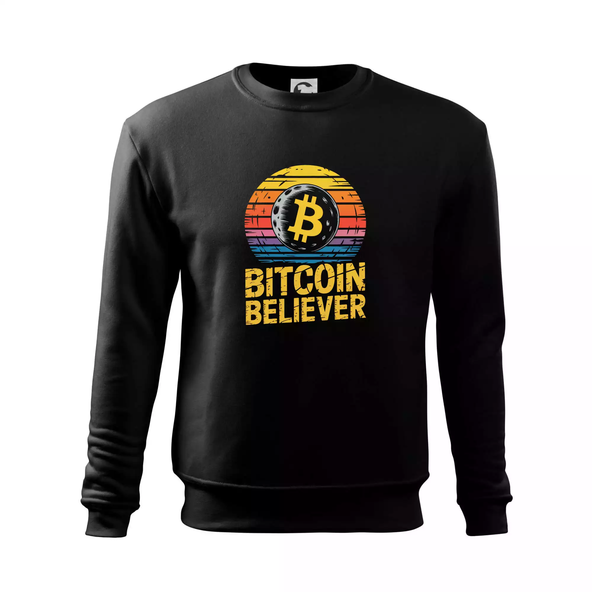 Bitcoin Believer Vintage retro sunset