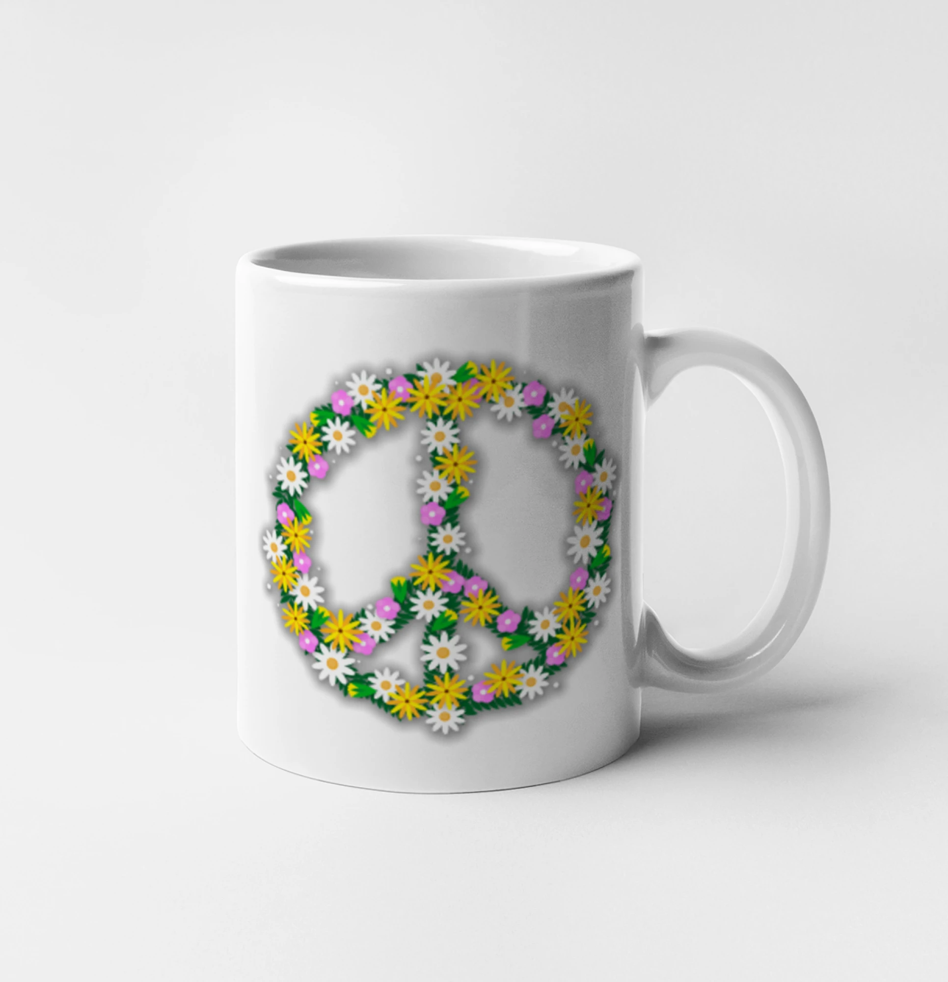 Peace symbol kopretiny