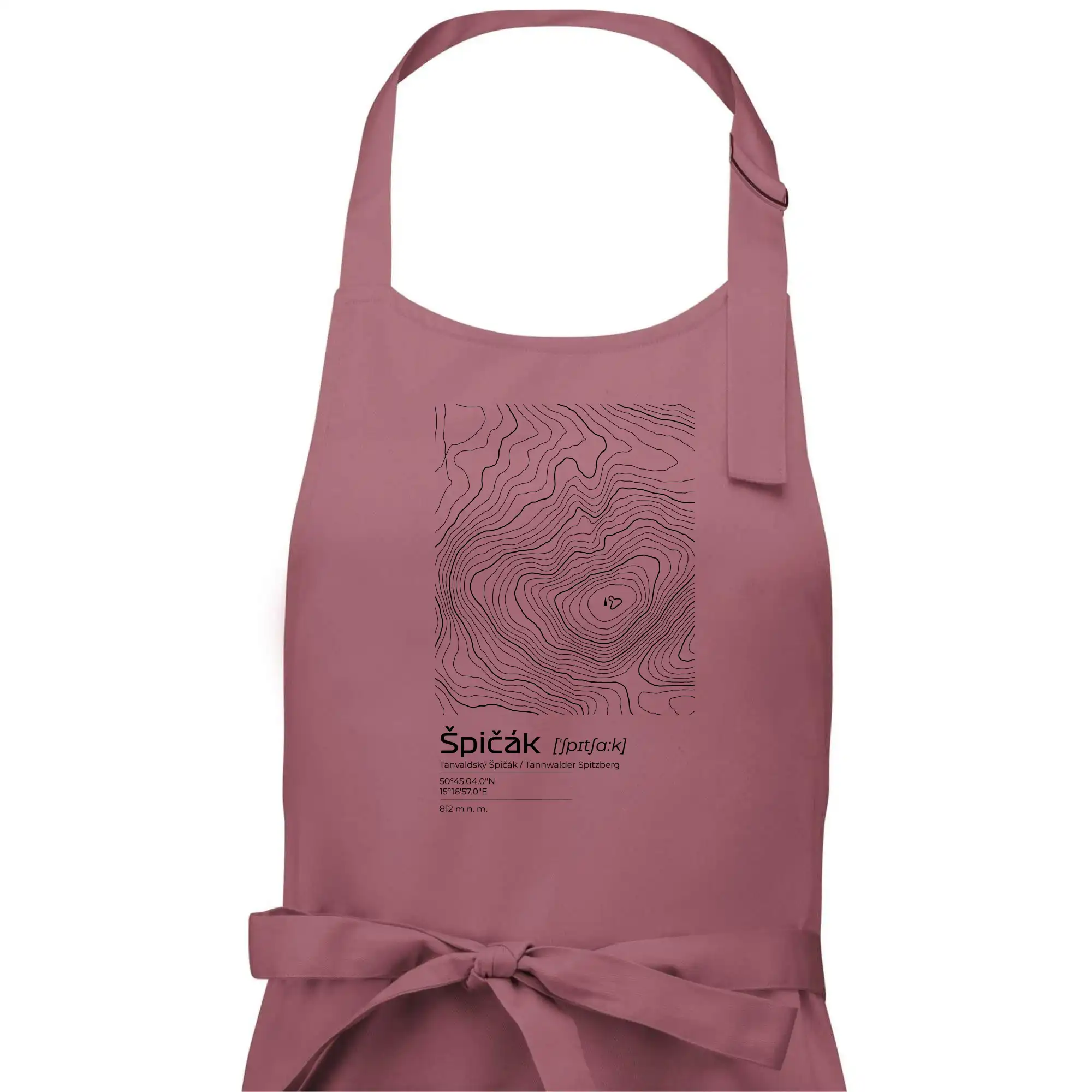 Špičák - vrstevnice v obdélníku