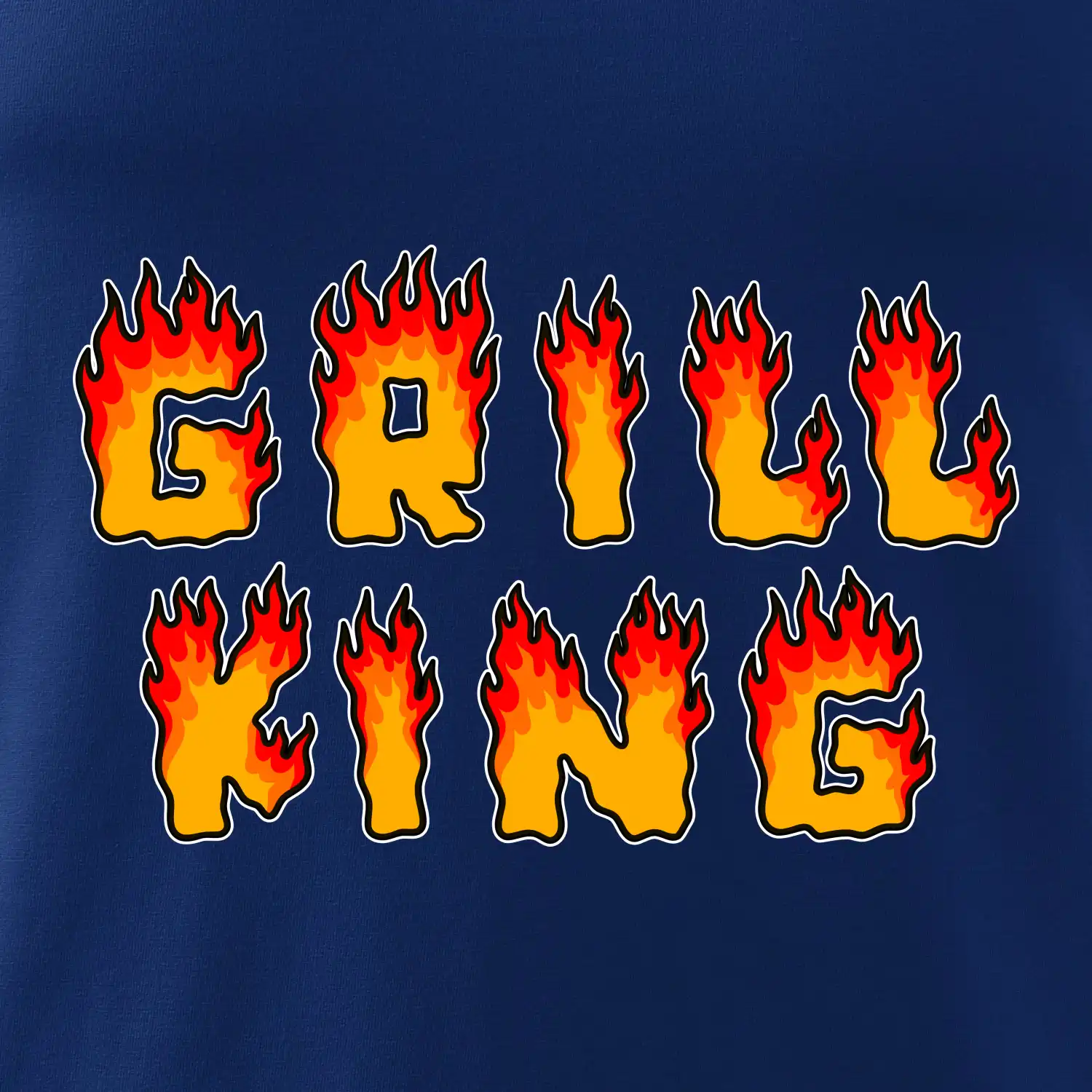 Grill King ohnivý nápis
