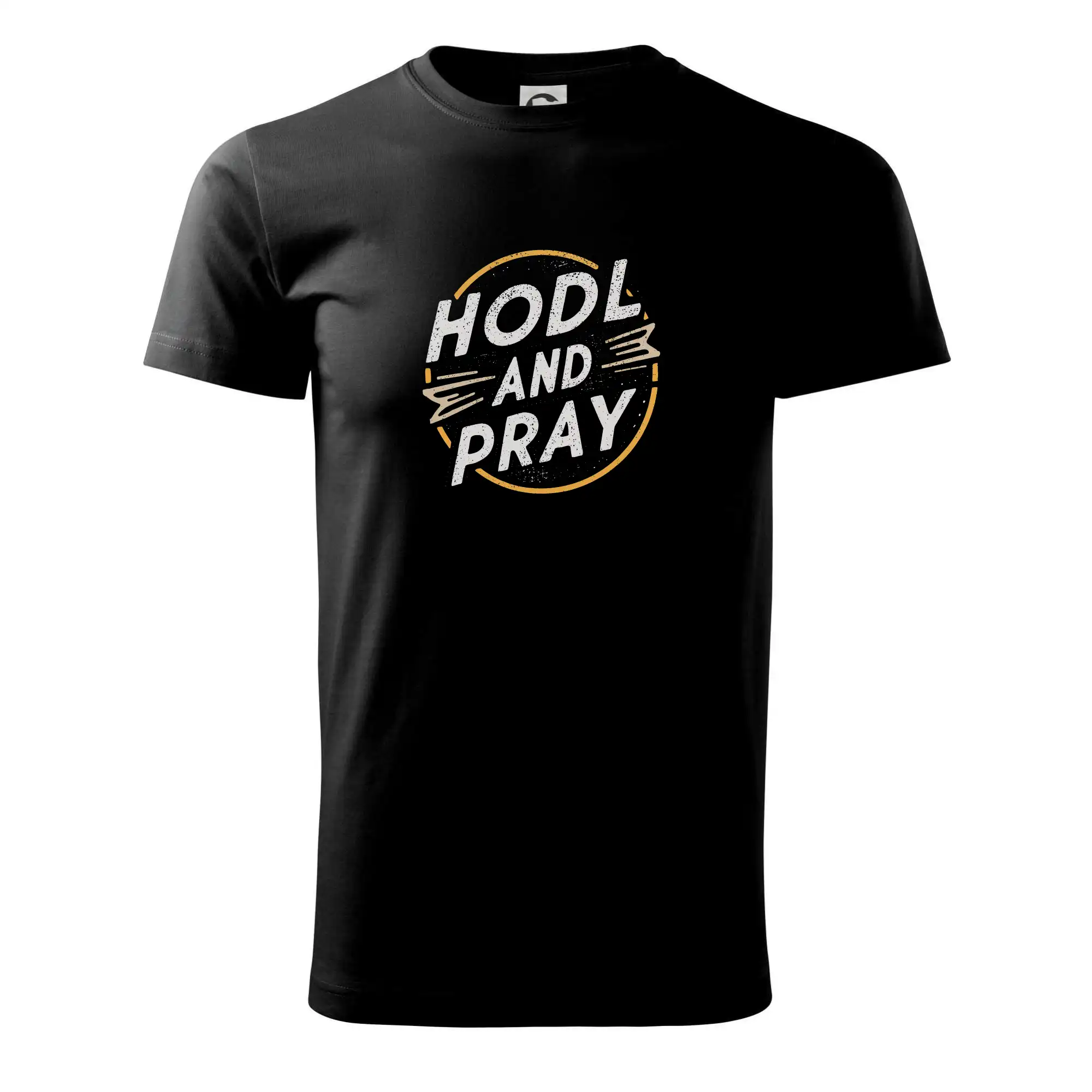 Bitcoin Hodl and pray - Klasické pánske tričko vyššej gramáže