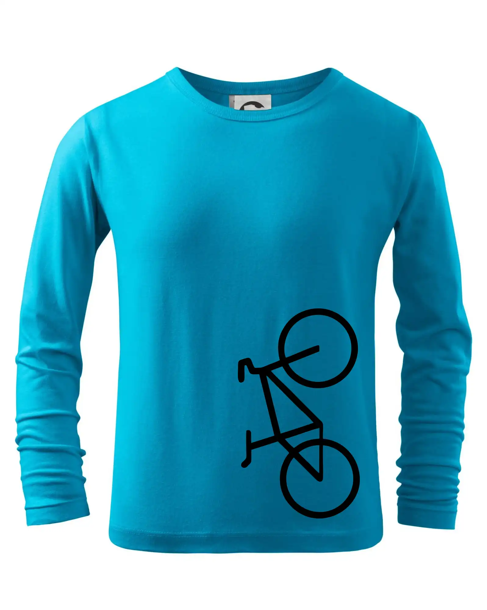 Tričko ako darček pre cyklistu - Bicykel na výšku - Tričko detské Long Sleeve