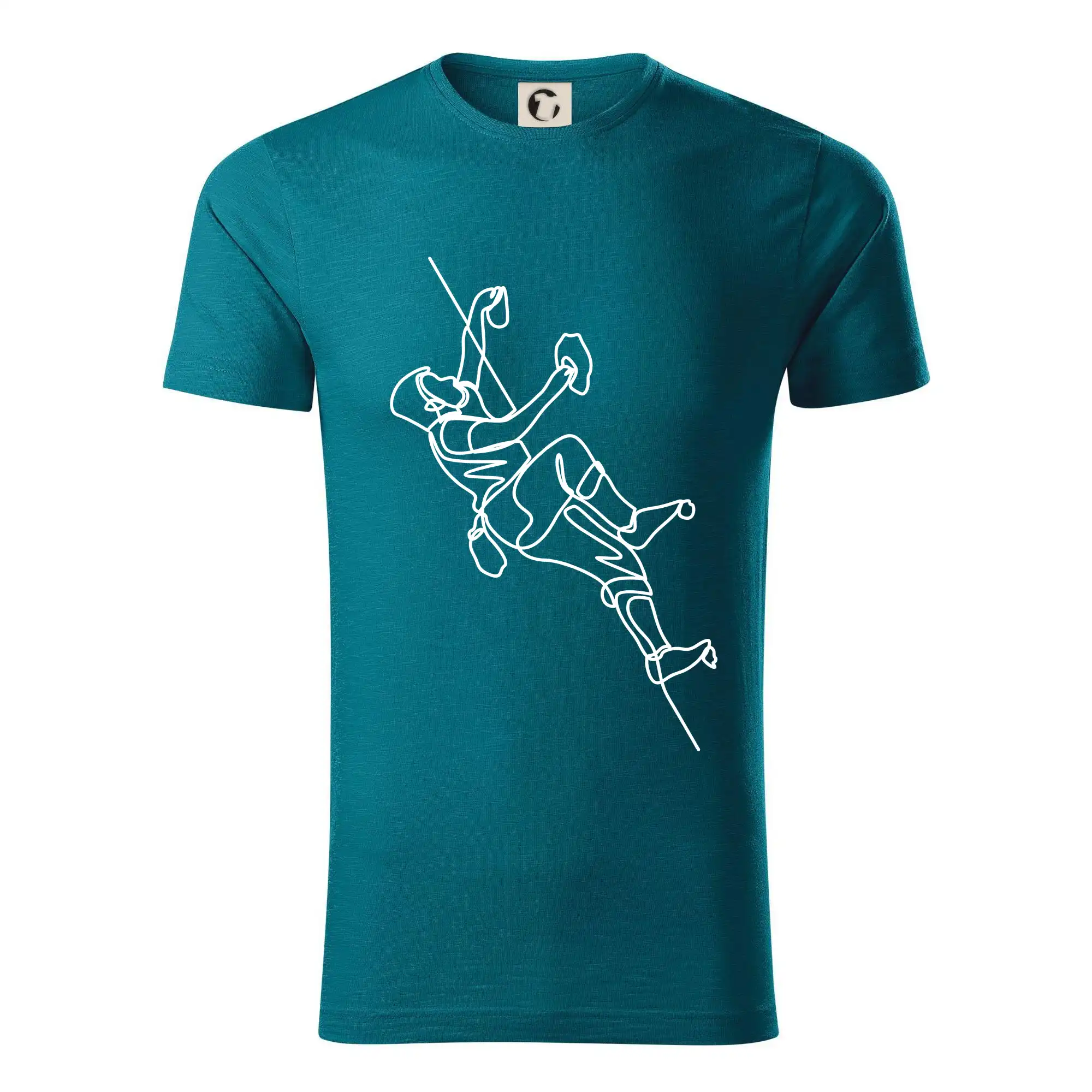 Lezecká stěna jedním tahem