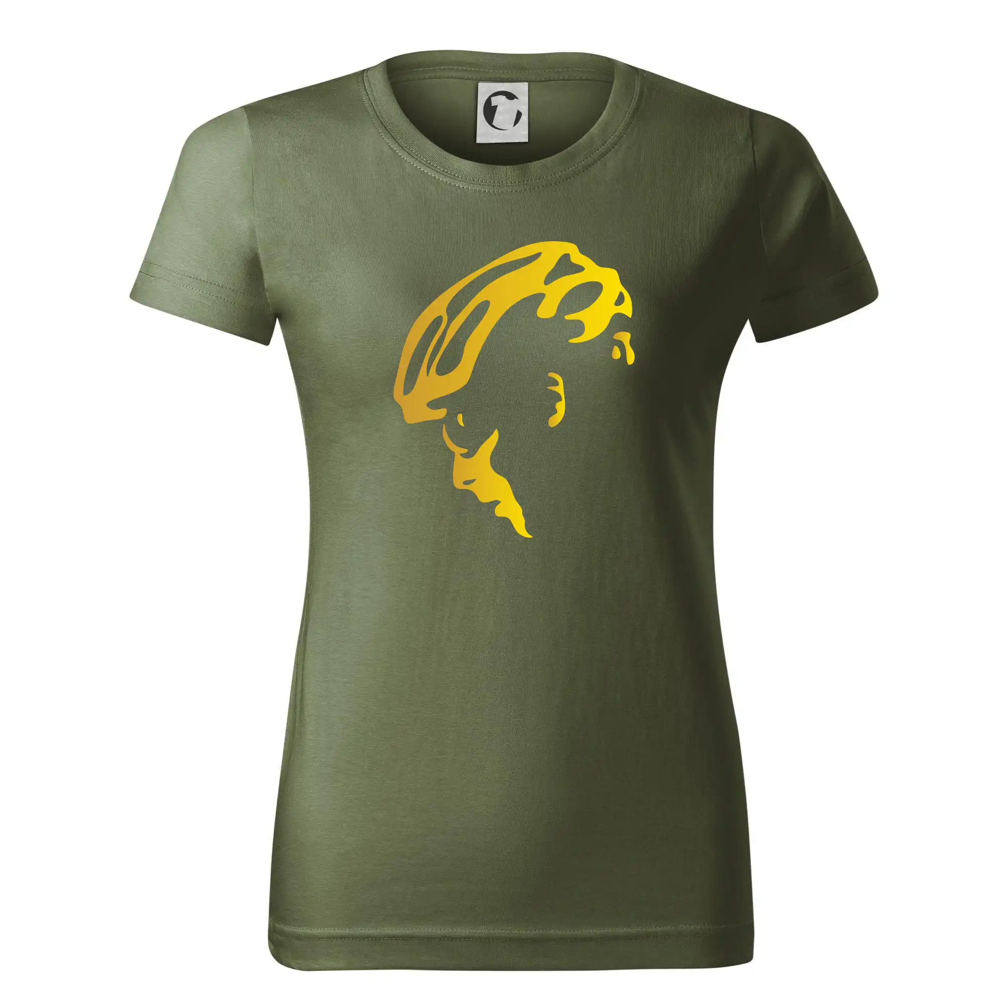 Hlava cyklista zlatá