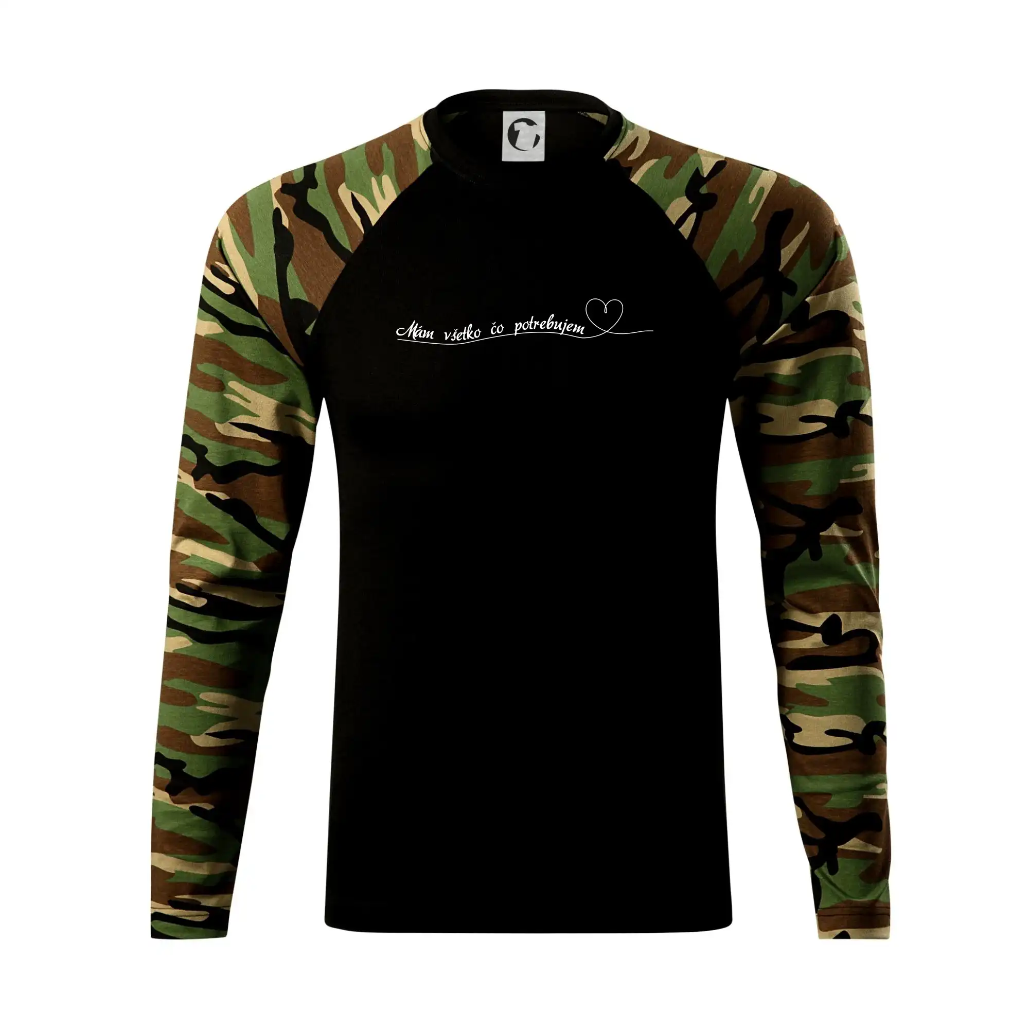 Tričká pre zamilovaných - Srdce Mám všetko čo potrebujem - Camouflage LS