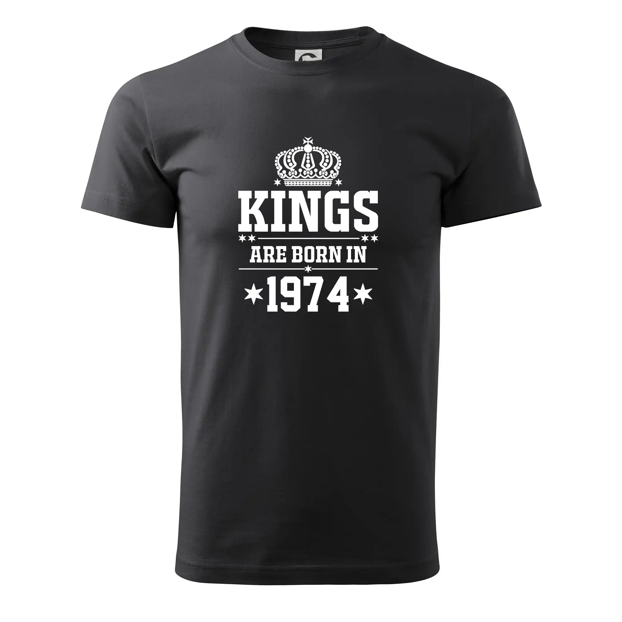 Trička s ročníkom 1974 - Kings are born in 1974 - Pánske tričko nižšej gramáže