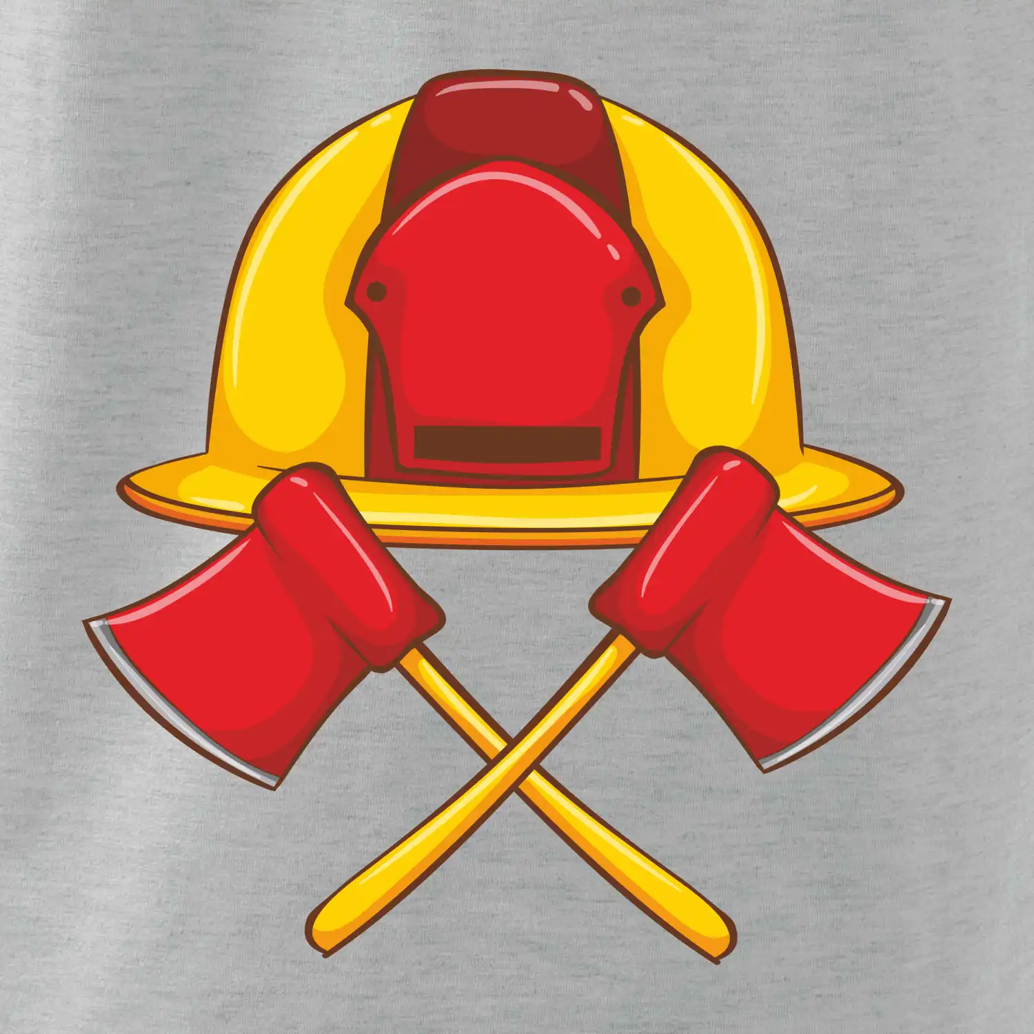 Hasičská helma a sekera