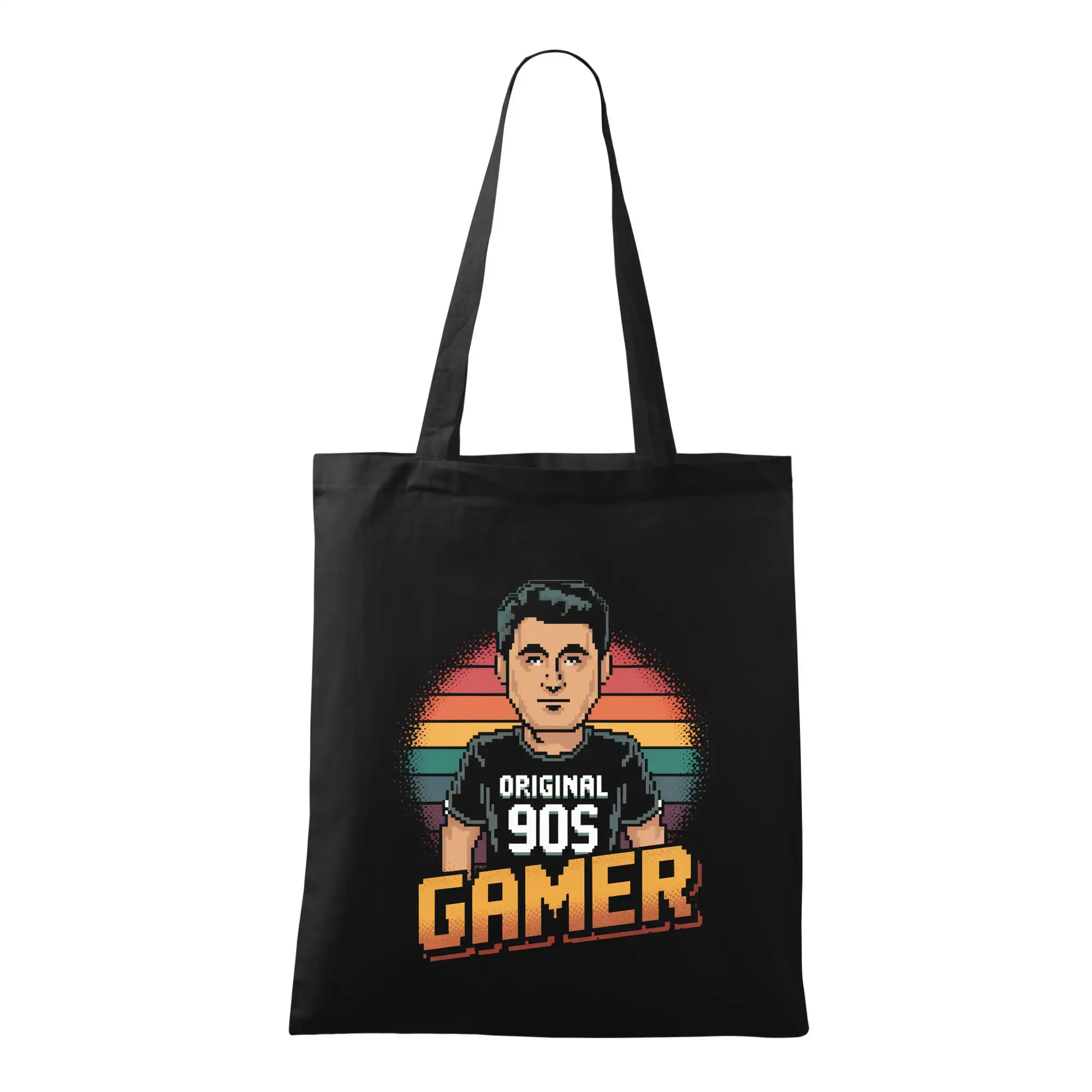 Hudobné tričká - Original 90s gamer farebný - Taška bavlnená