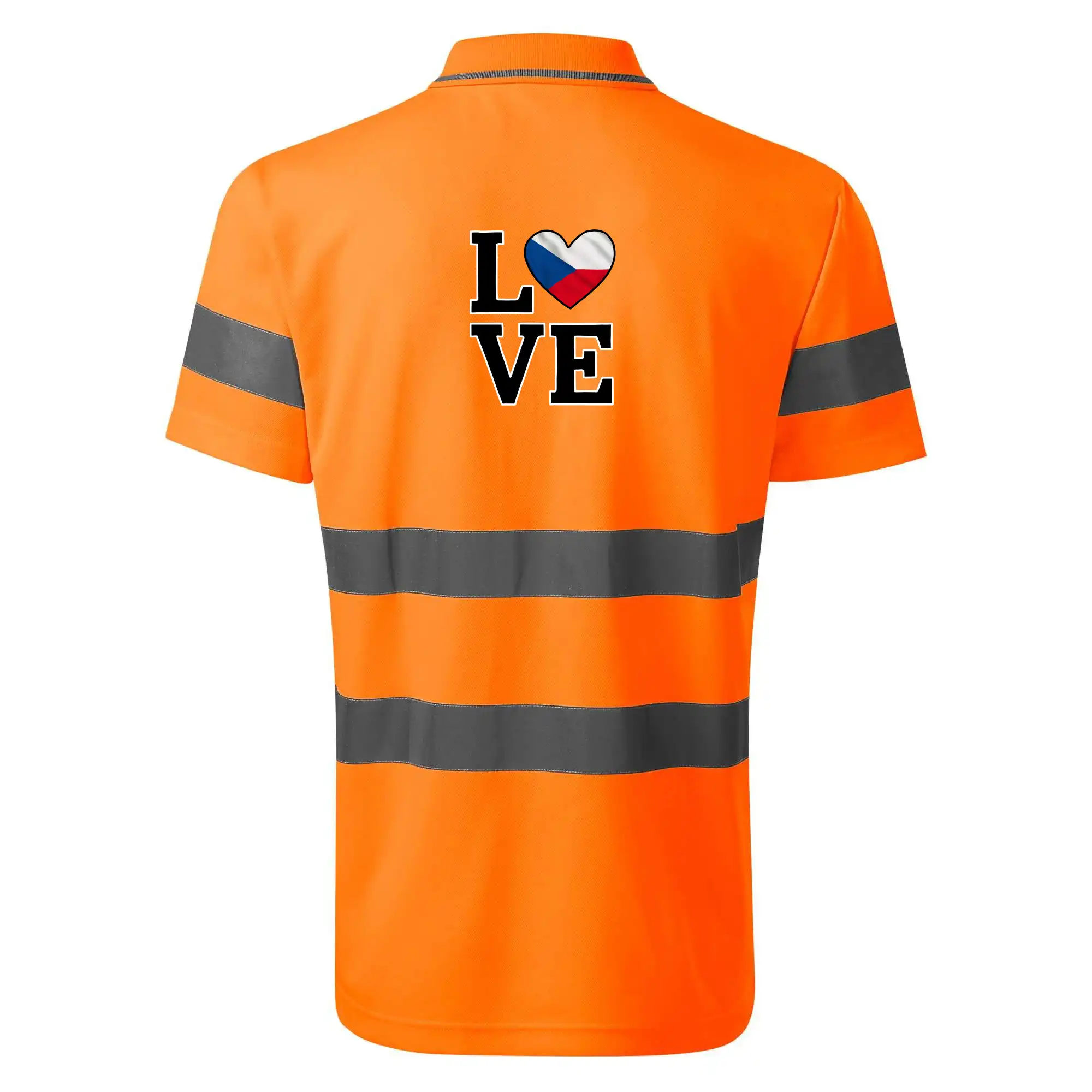 Motívy štátnych vlajok - Love Česká vlajka - HV Runway 2V9 - Reflexné polokošeľa
