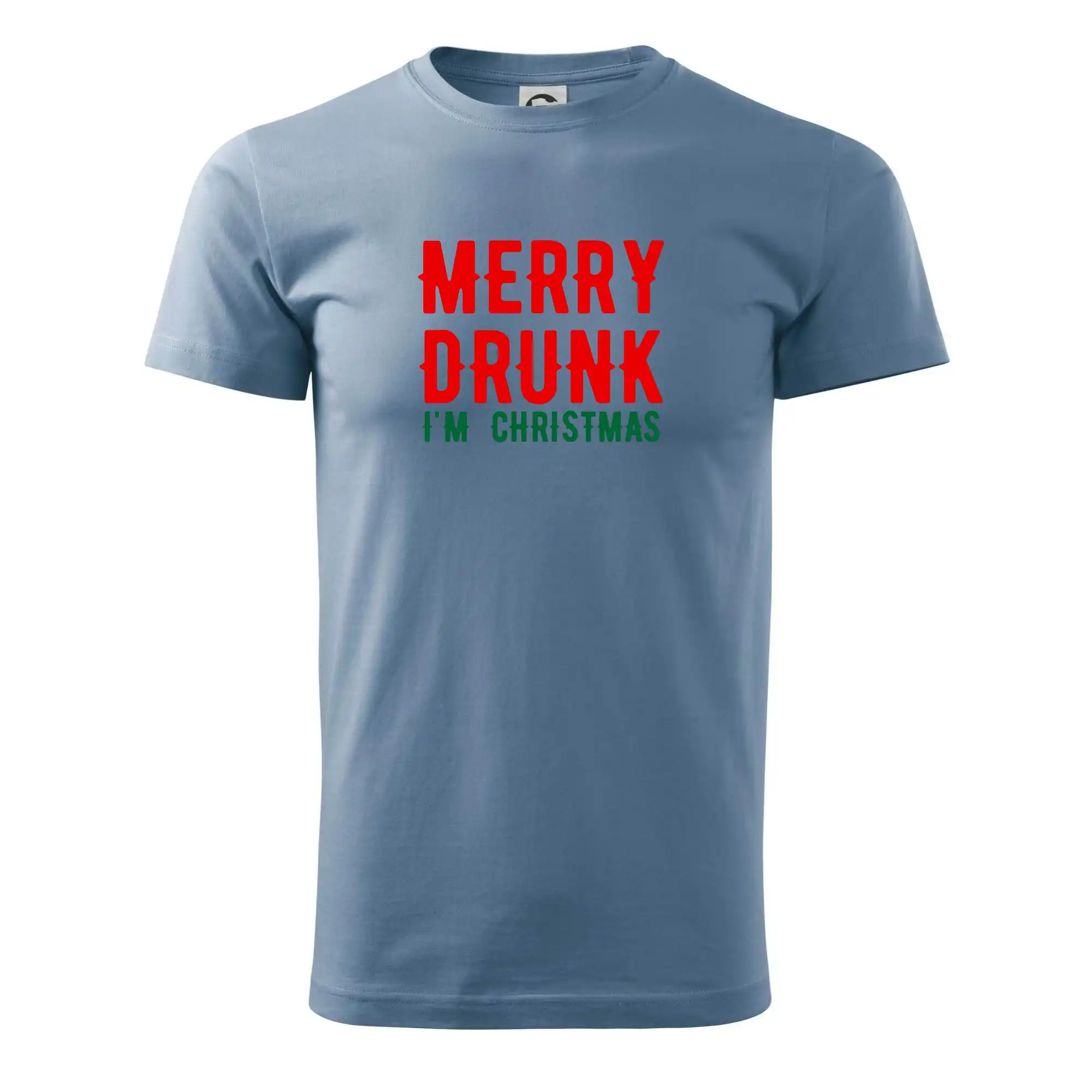 Vianočné tričká - Merry Drunk I'm Christmas - Pánske tričko nižšej gramáže