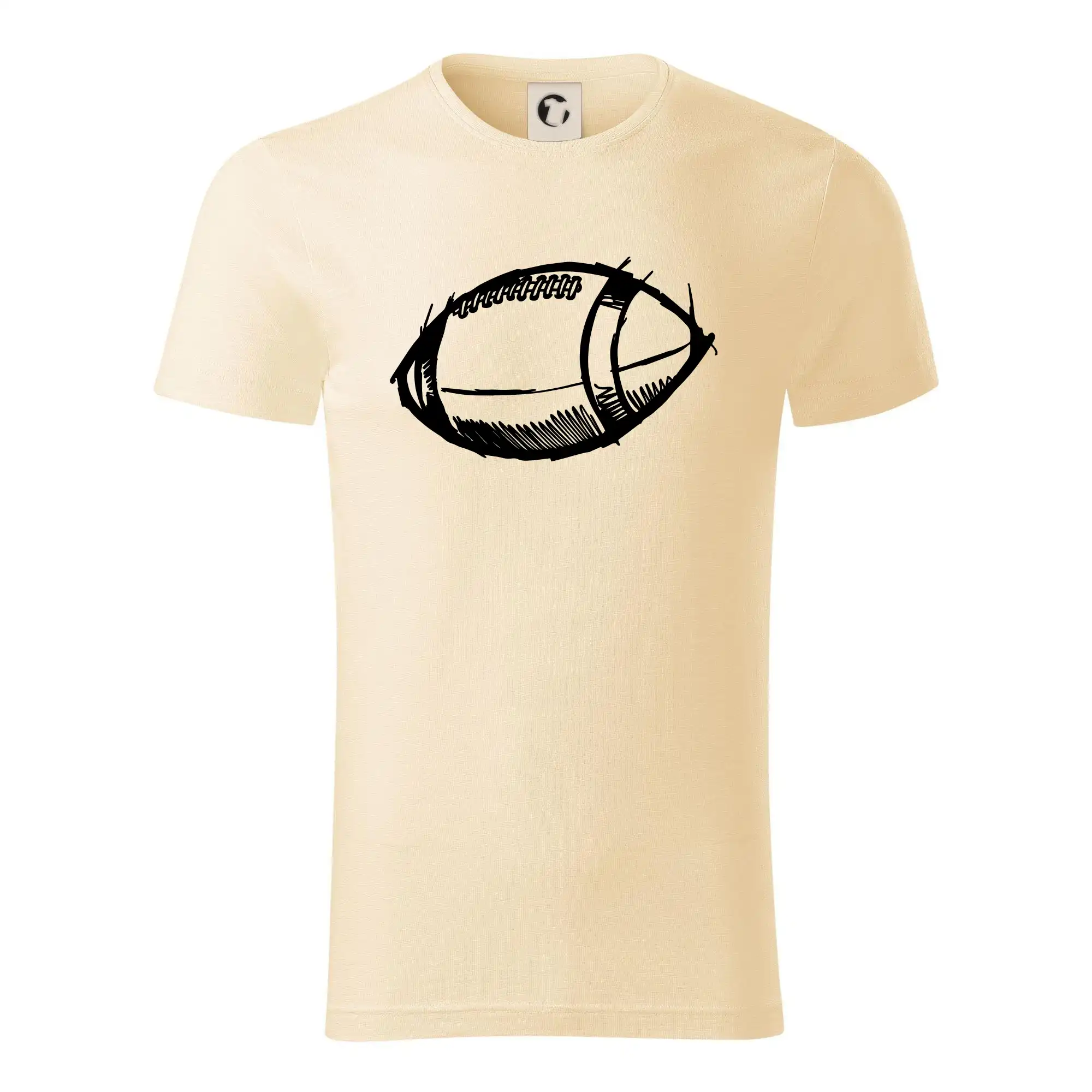 Ostatné športy - Americký futbal lopta skica - Tričko z organickej bavlny