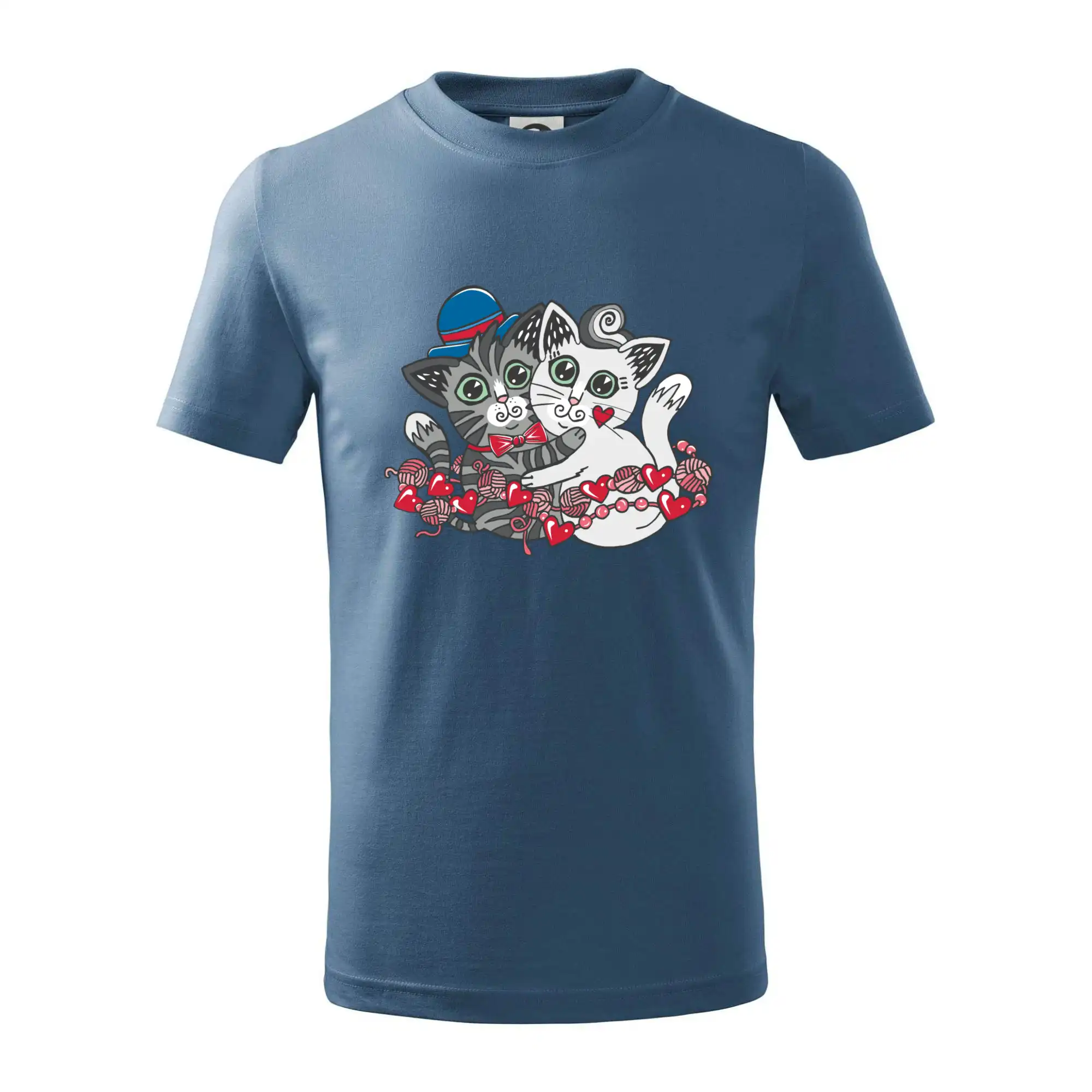 Vtipná tričká s mačkou - Mačky v objatí (Pecka design) - Tričko detské bavlnené