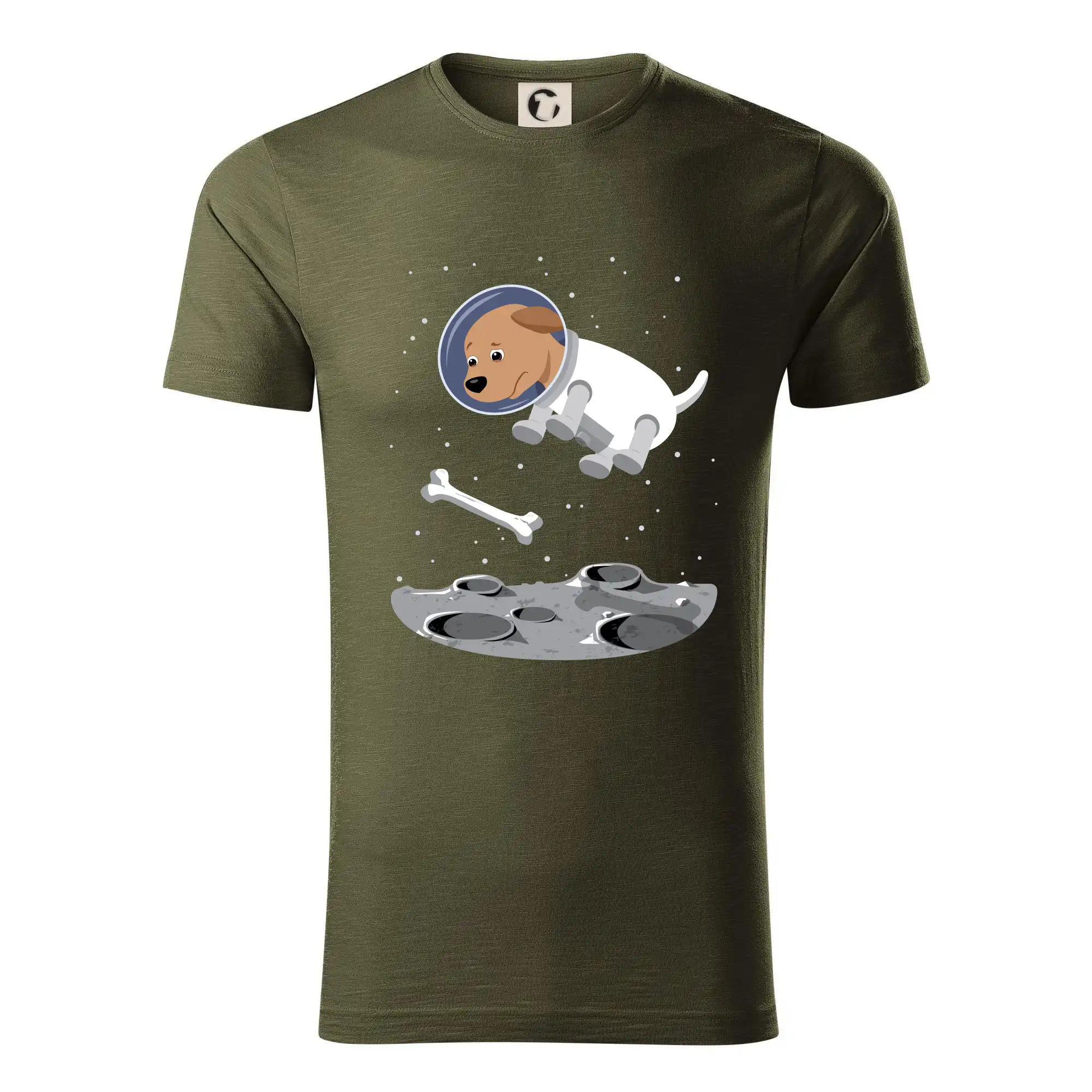 Ostatné psie plemená - Pes vo vesmíre  (Hana-creative) - Tričko z organickej bavlny