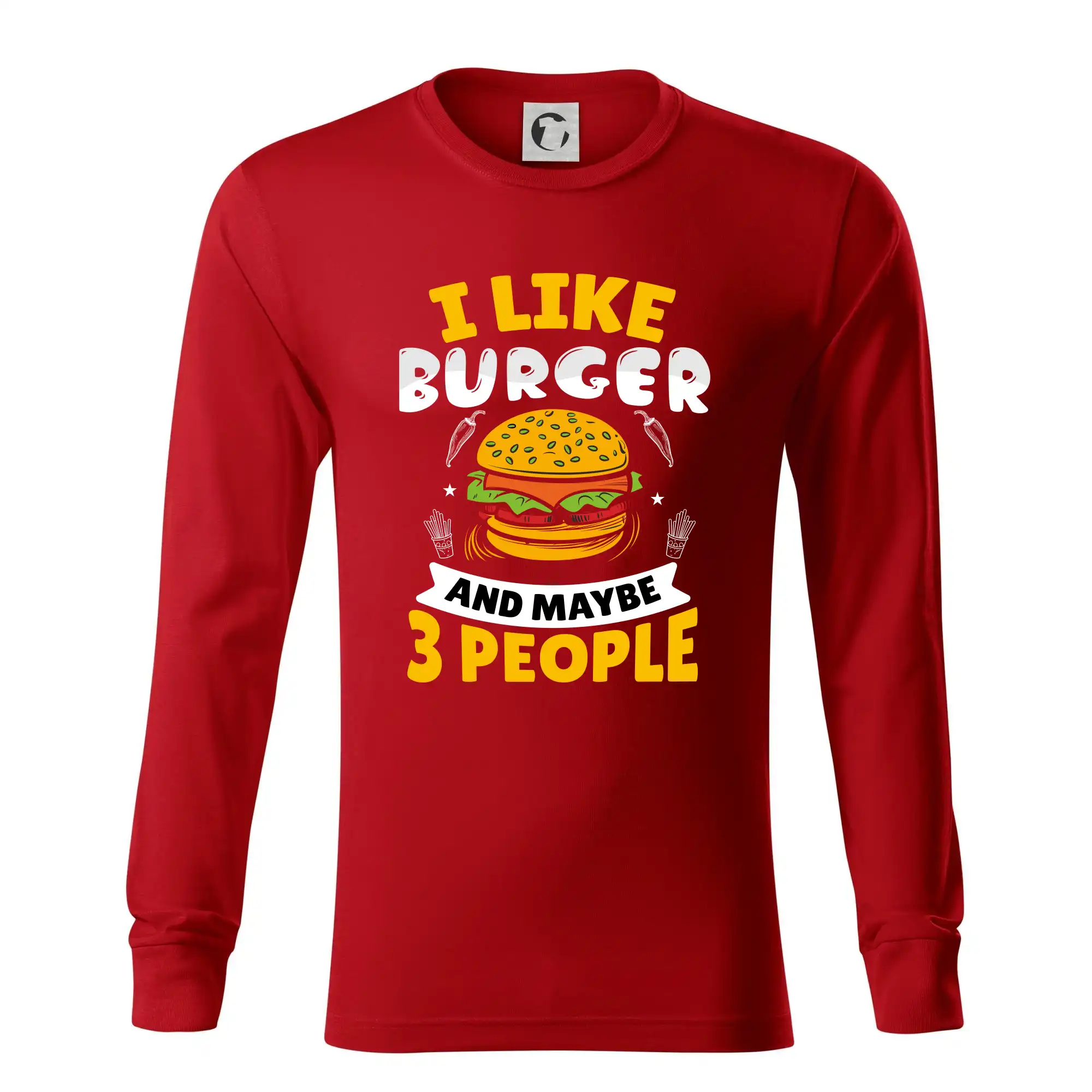 I like burger and maybe 3 people
