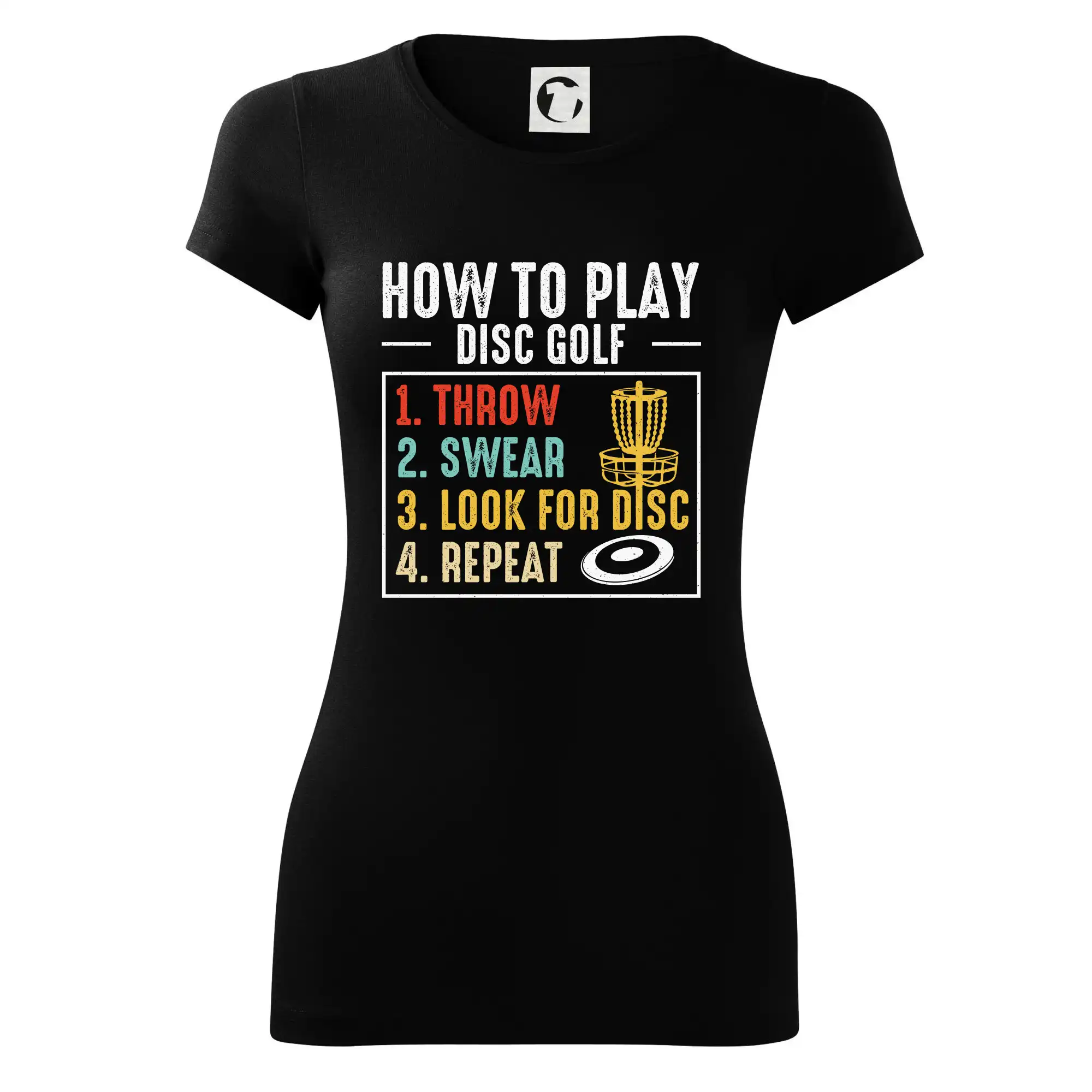 How to play disc golf - Dámske tričko Glance - Priliehavejší strih