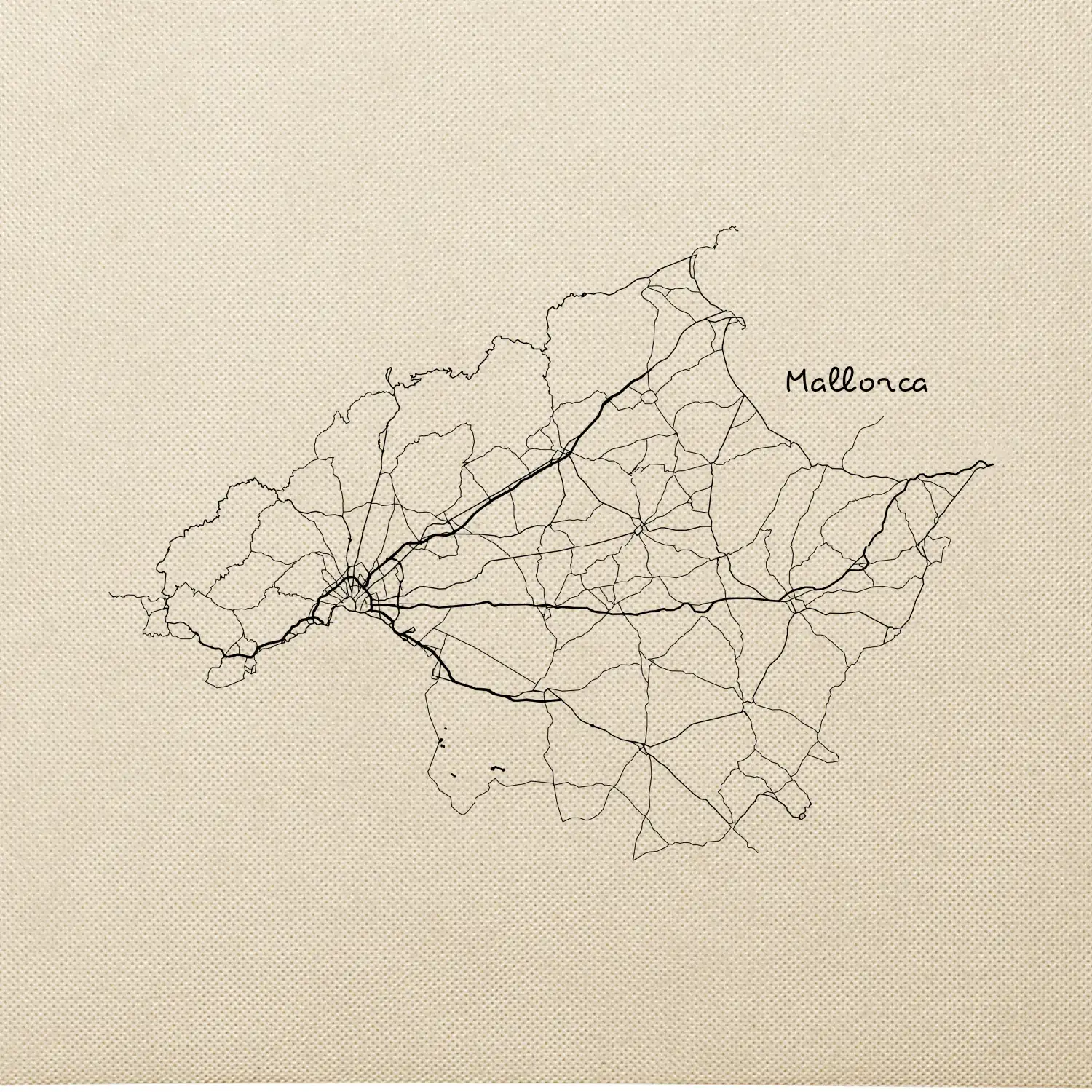 Mallorca - silniční mapa