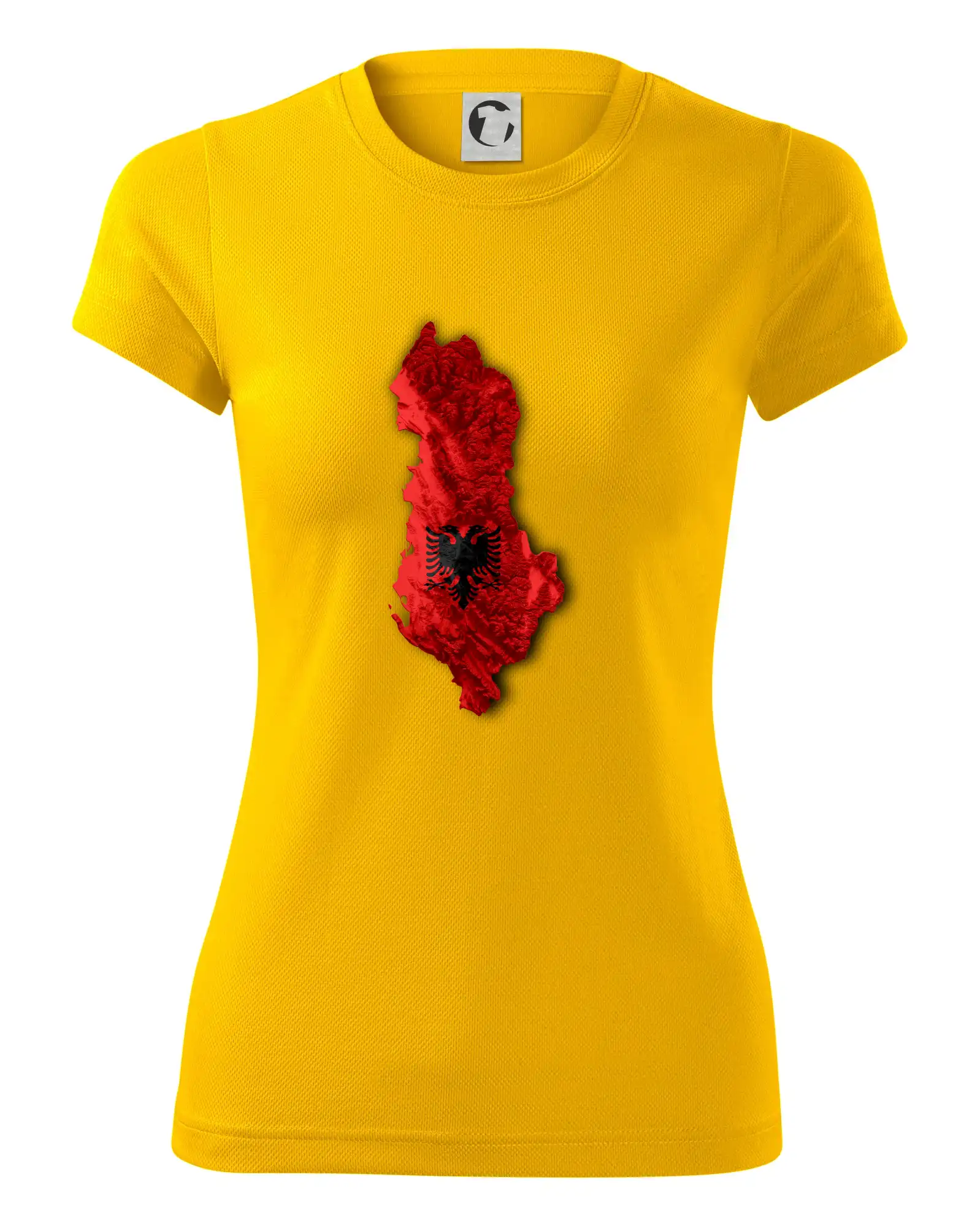 Mapa Albánie reliéf hor