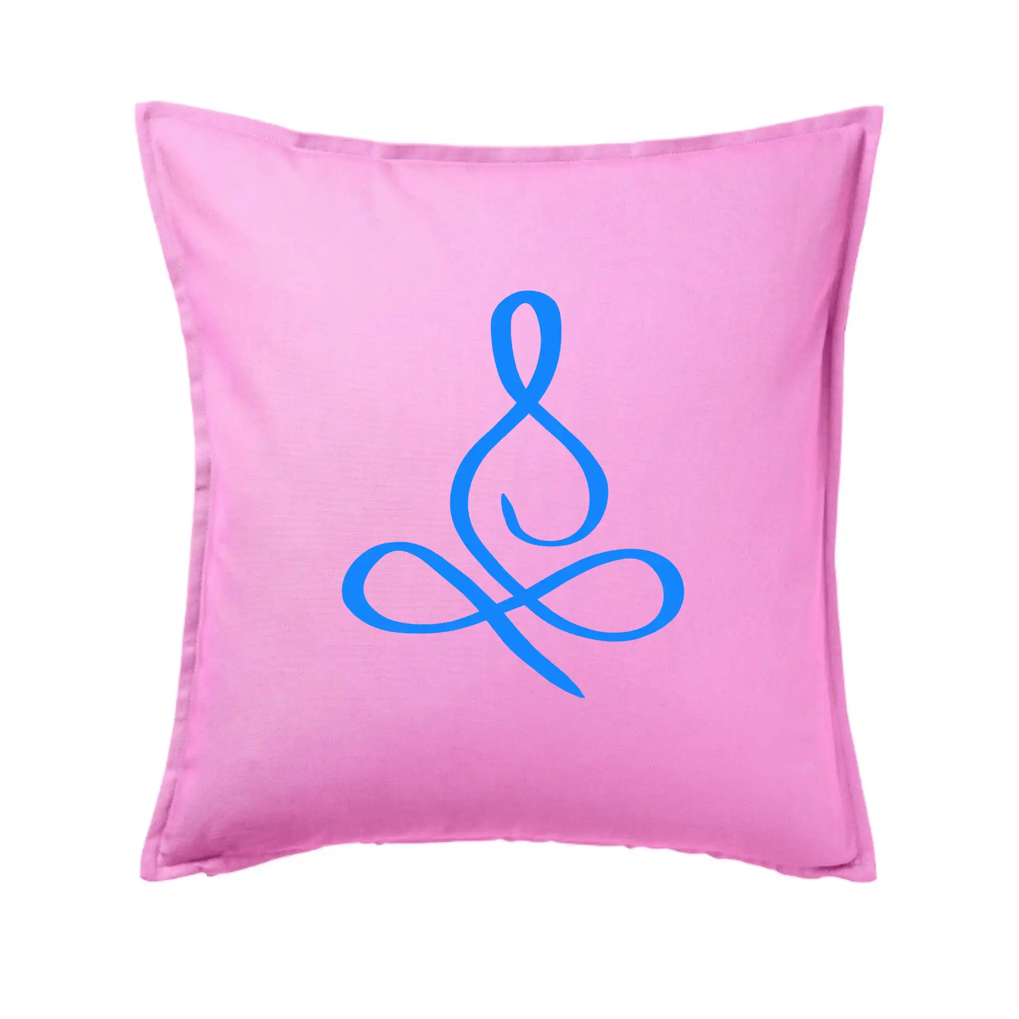 Tričká na jógu - Yoga - lotus modrý (Moňas) - Vankúš 50x50