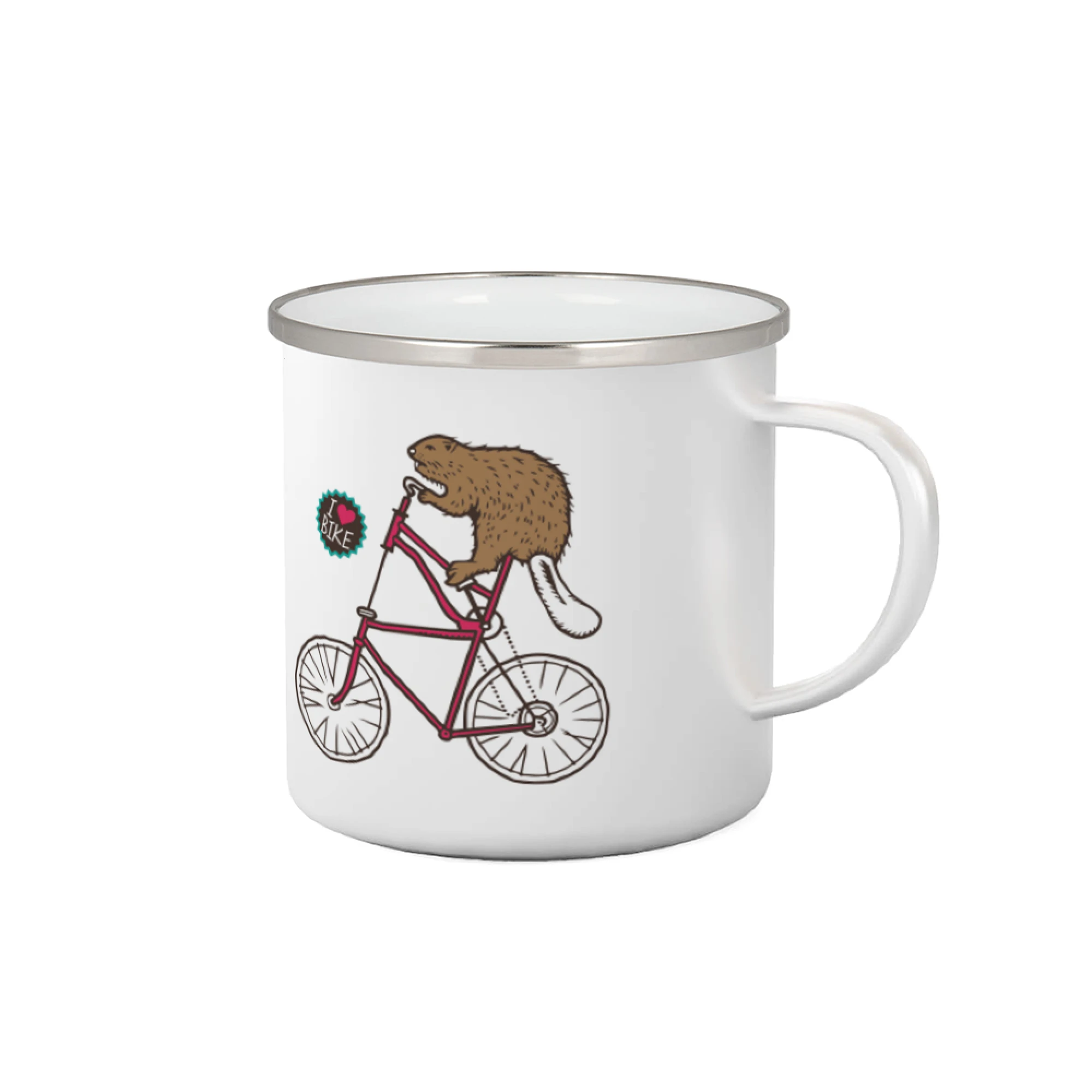 Tričko ako darček pre cyklistu - Bobor na bicykli - Plecháčik