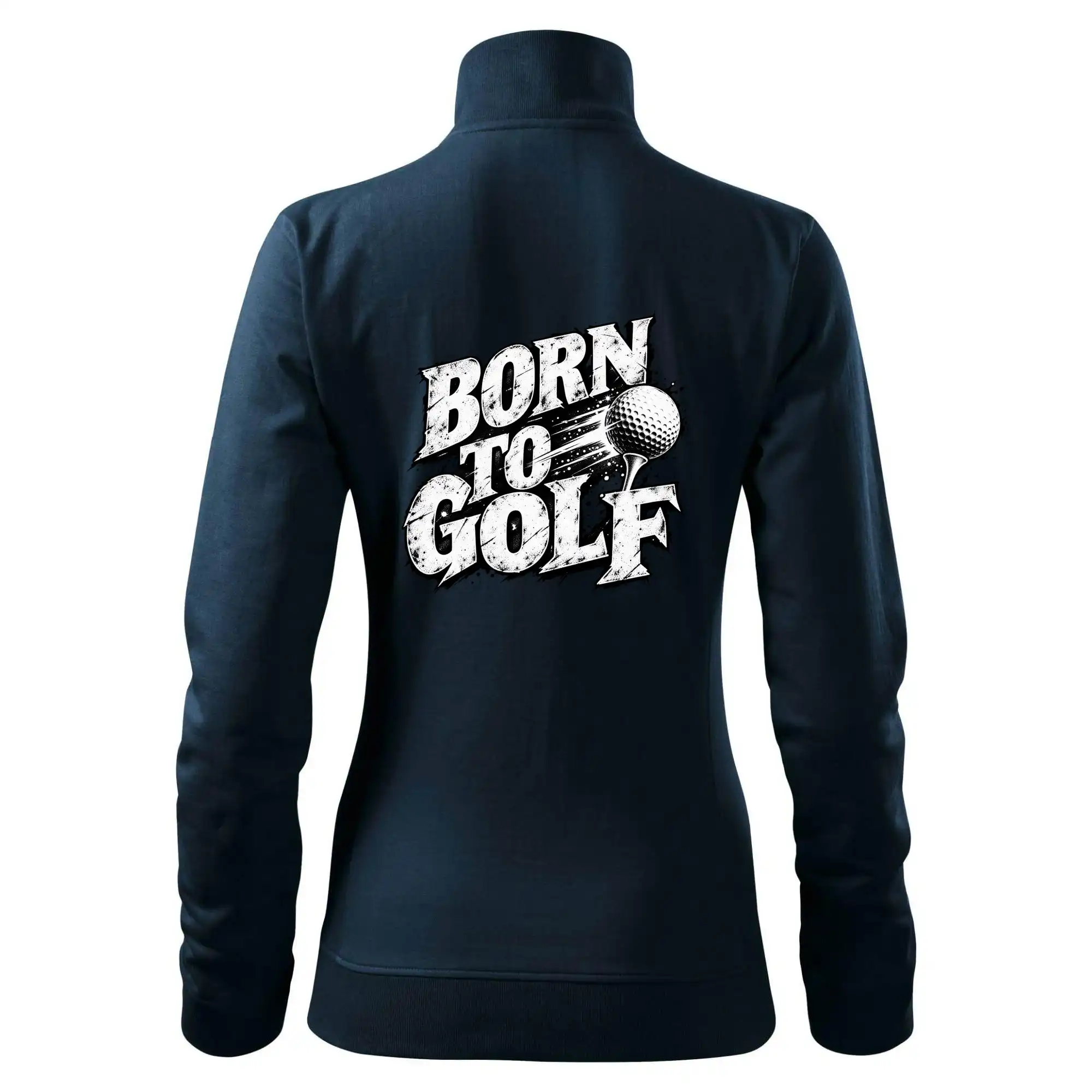 Born to golf černobílý drsný potisk