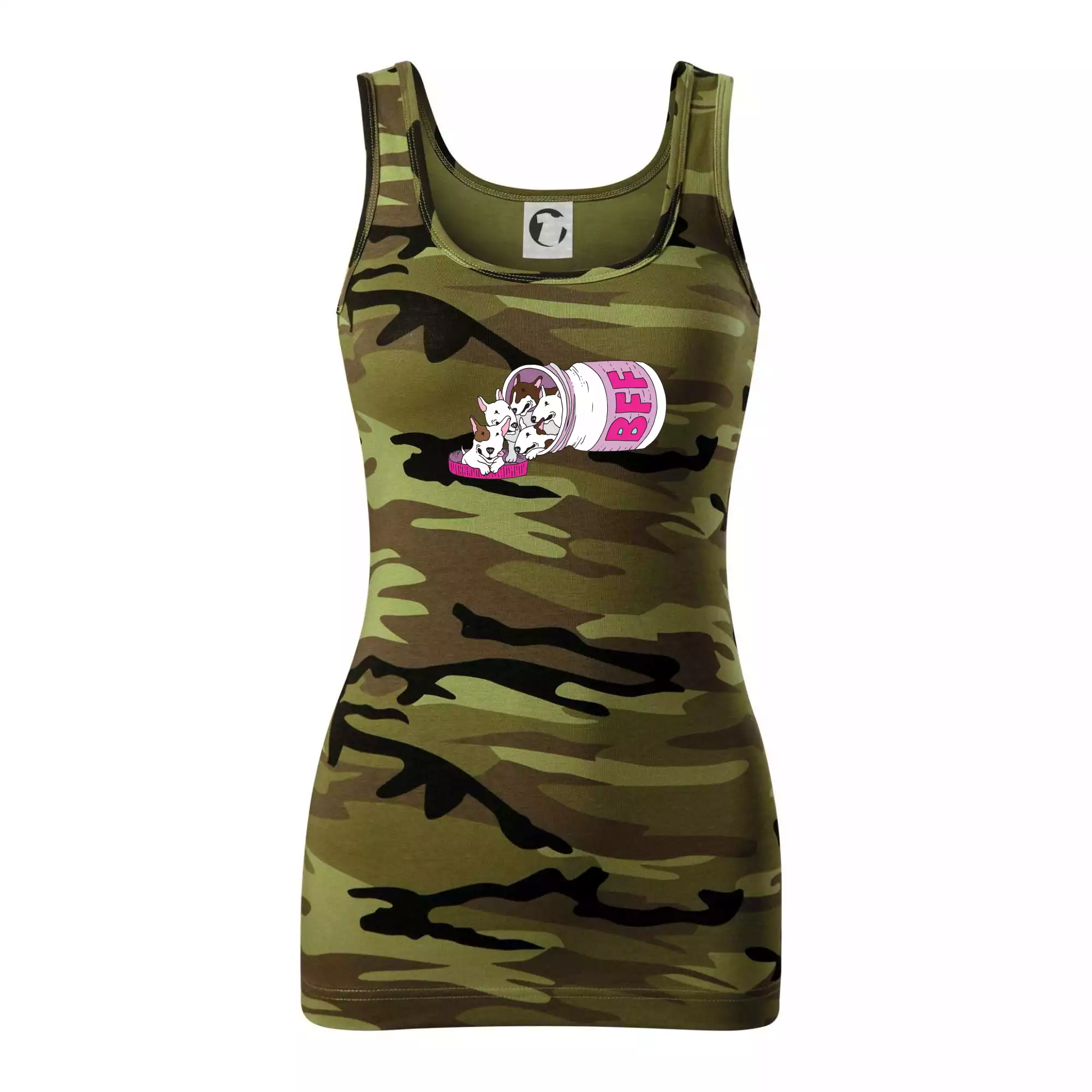 Bullterrier Friends Forever růžové (Pecka design)