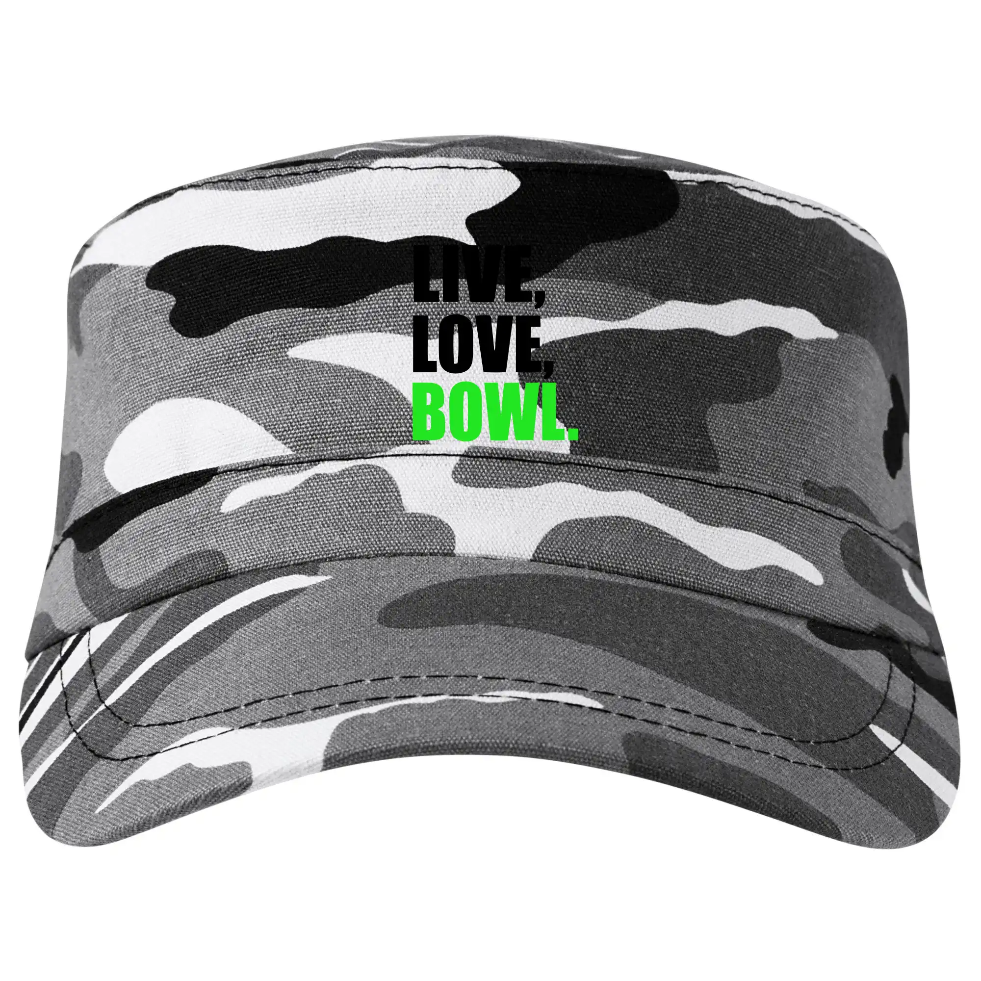 Tričká Bowling - Live, Love, Bowl - Šiltovka CAMO