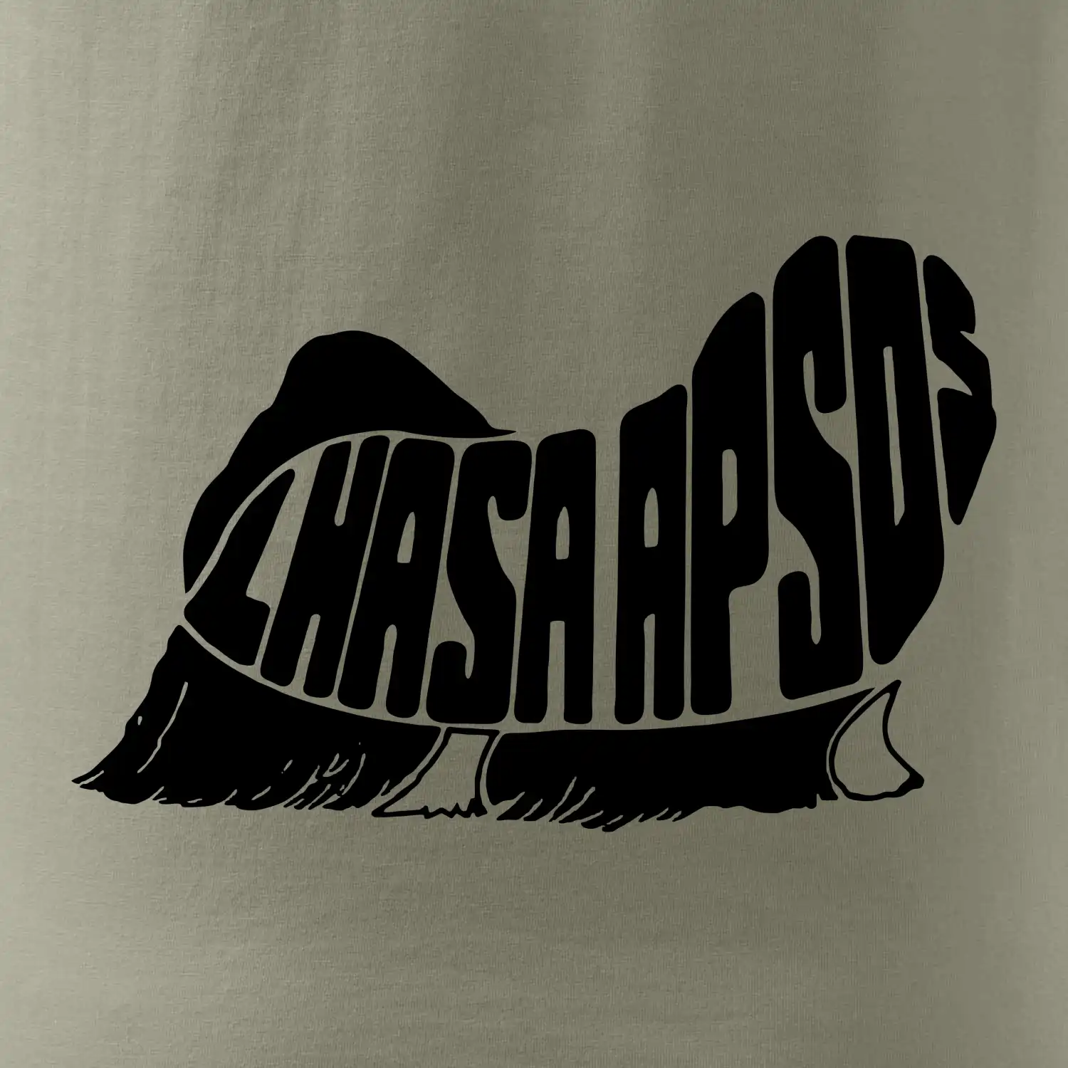 Lhasa Apso nápis v těle