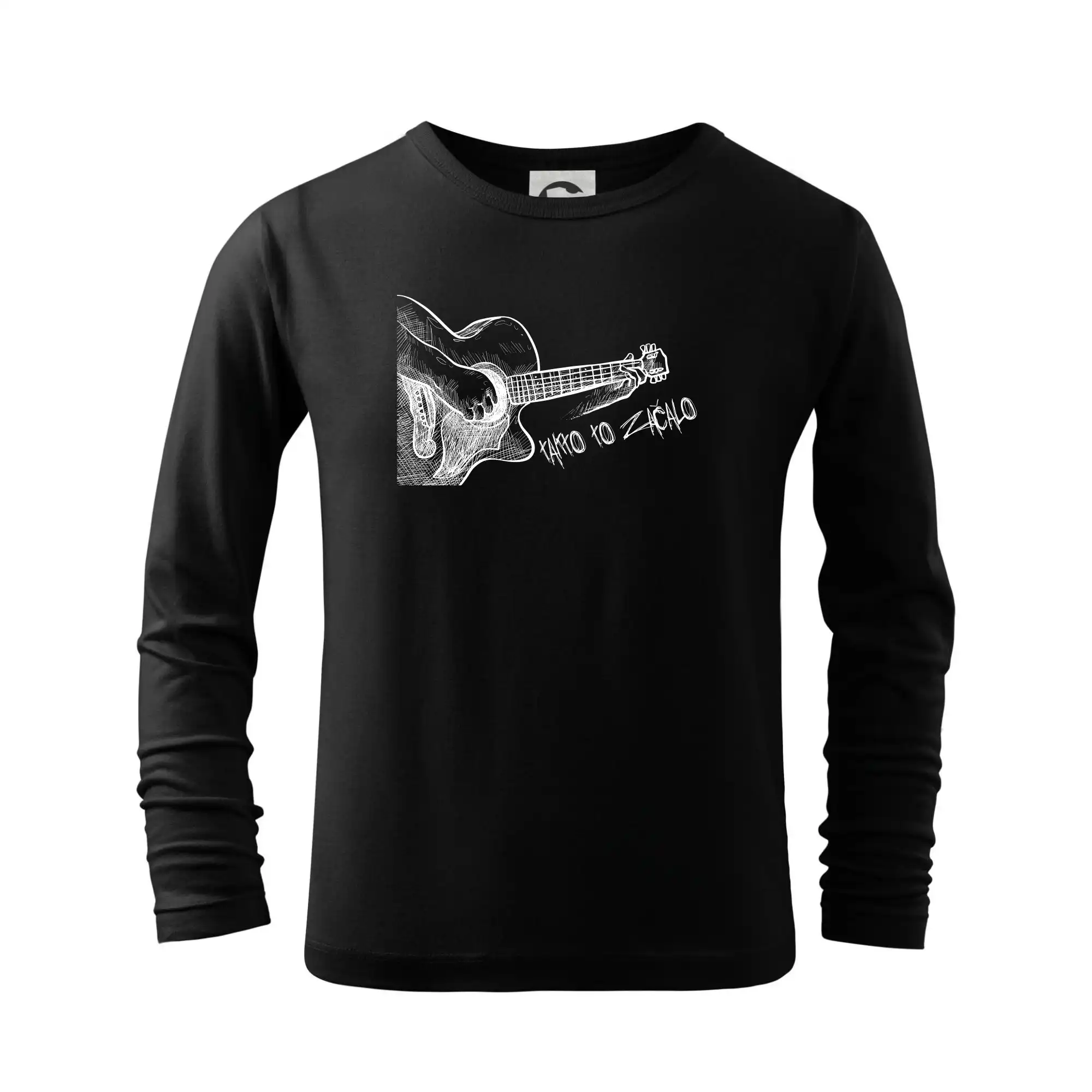 Tričká pre zamilovaných - Gitara, takto to začalo - Tričko detské Long Sleeve
