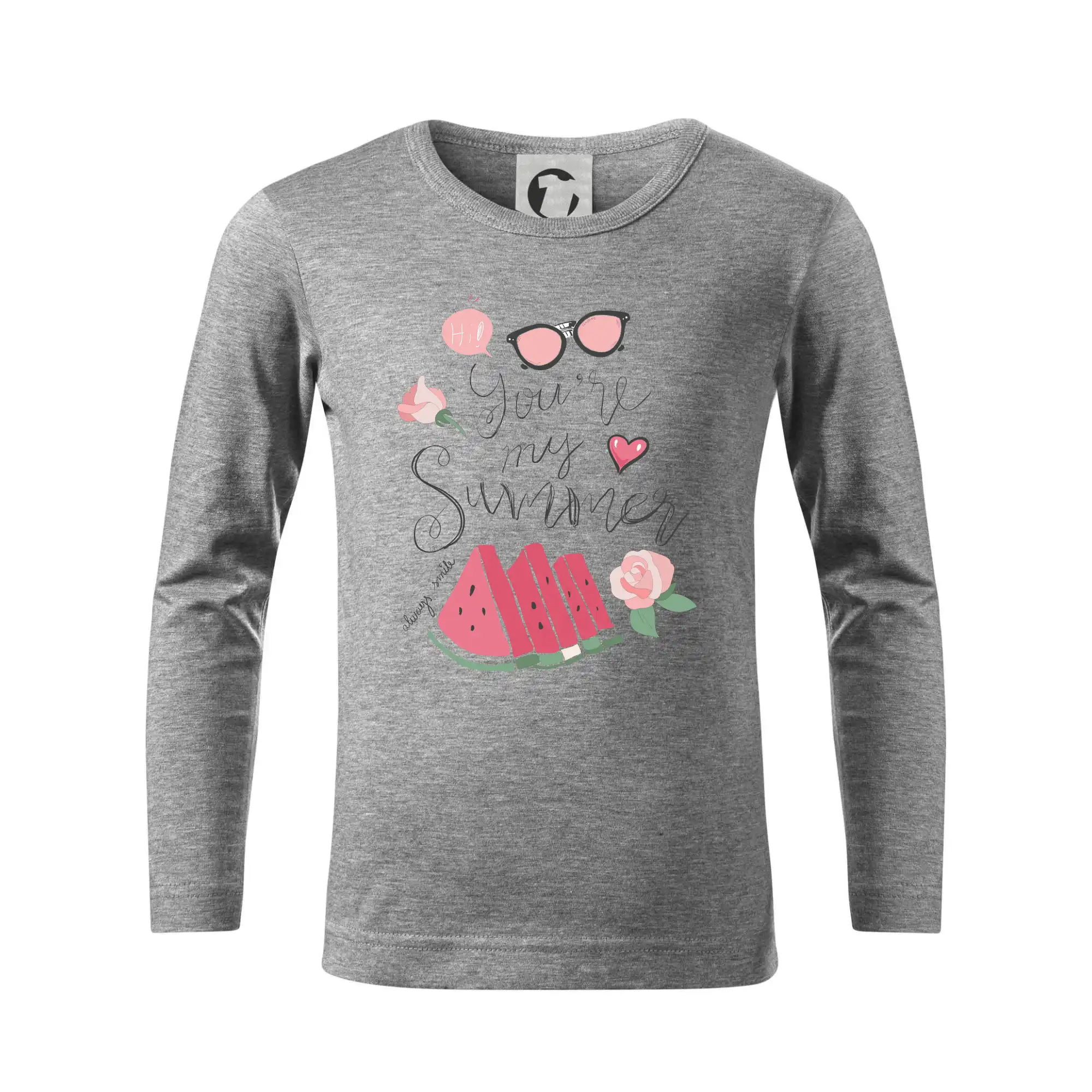 Ostatné nápisy - Summer Watermelon - Tričko detské Long Sleeve