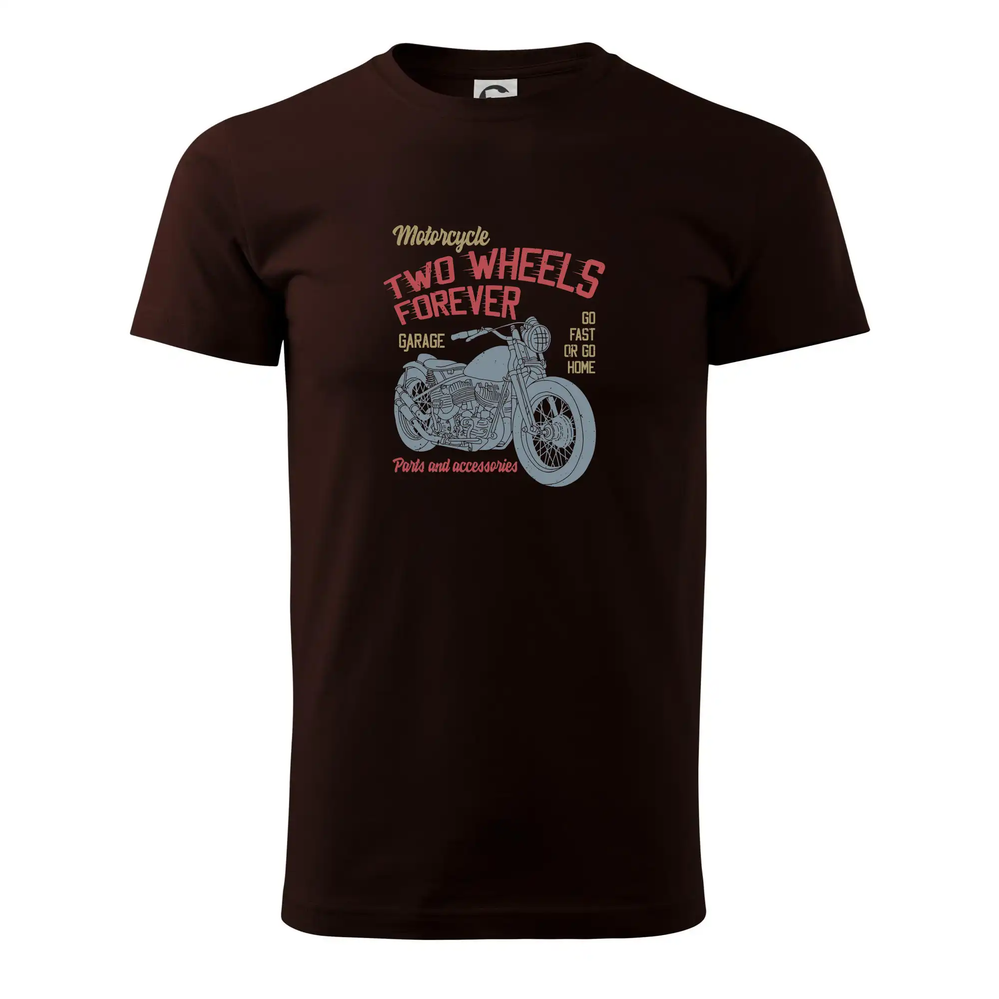 Tričká a mikiny s potlačou motoriek – pre pravých motorkárov - Two wheels forever go fast - Pánske tričko nižšej gramáže