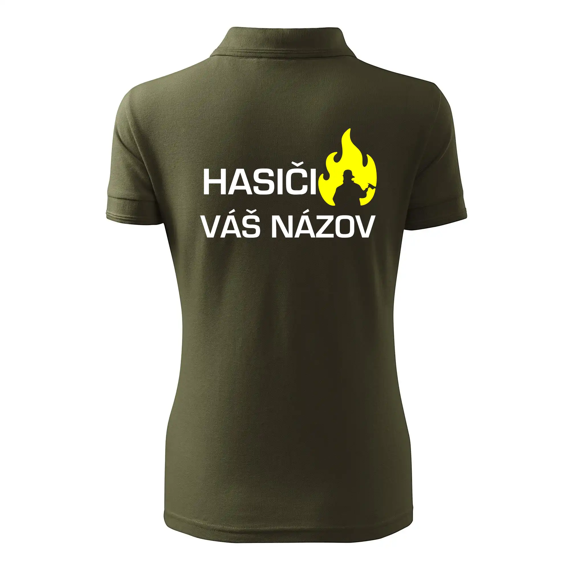 Hasiči - Váš názov - FLUO + Reflexná potlač