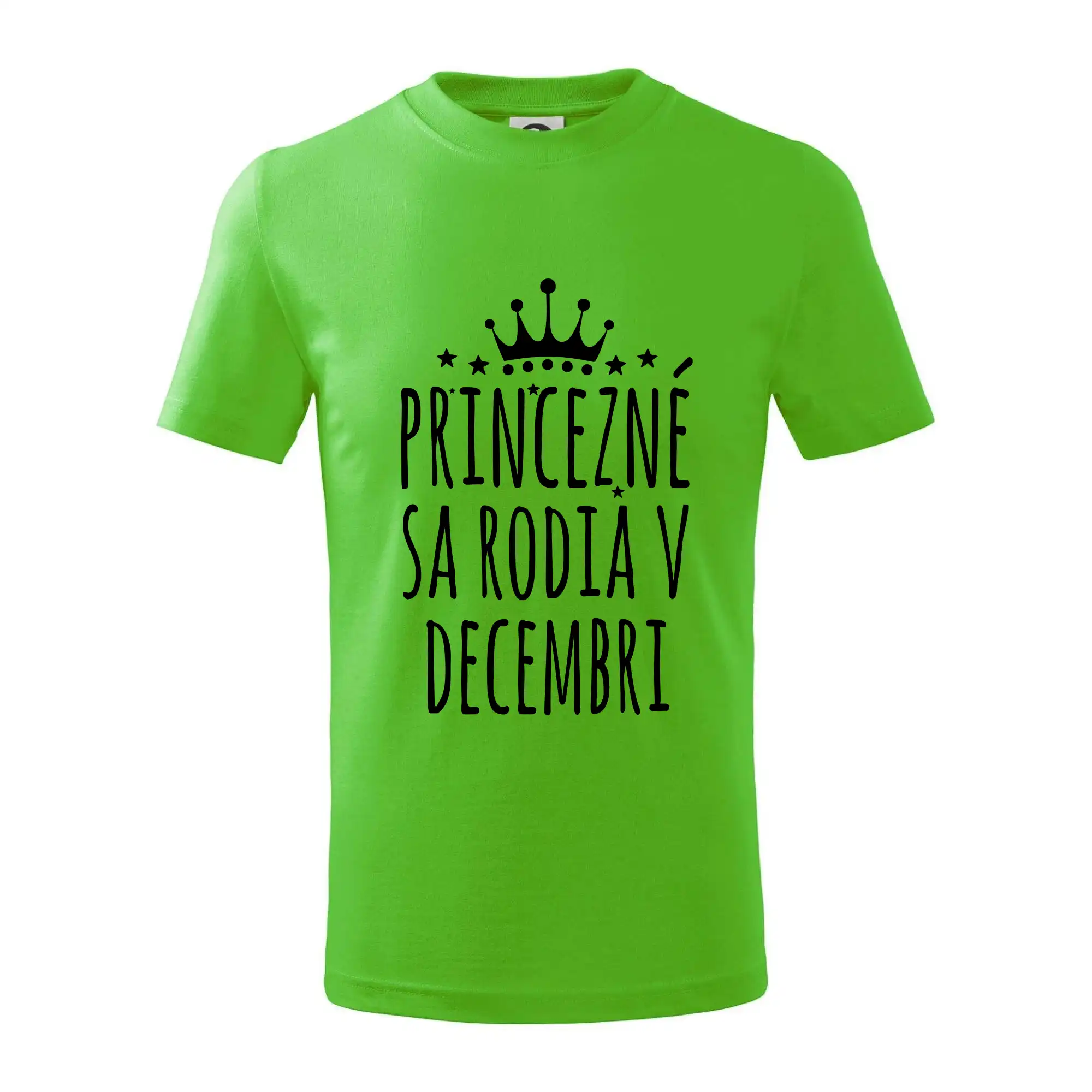 Tričká pre narodených v decembri - Princezné sa rodia v decembri - Tričko detské bavlnené