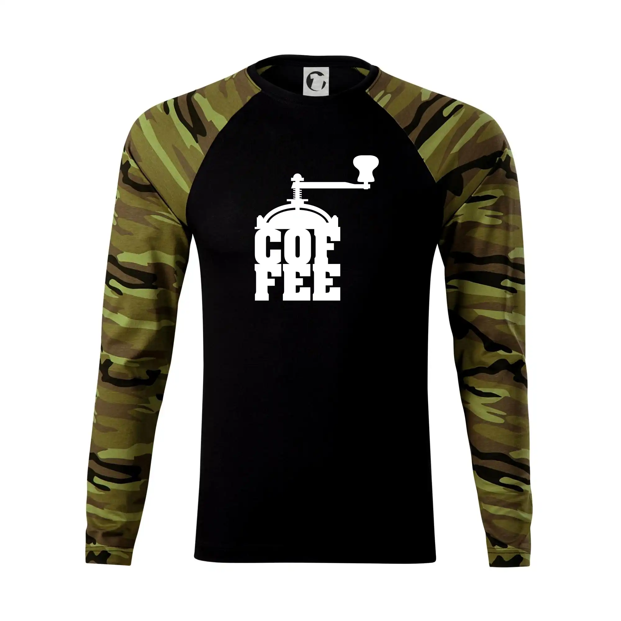 Motívy pre baristu a milovníkov kávy - Coffee mlynček - Camouflage LS