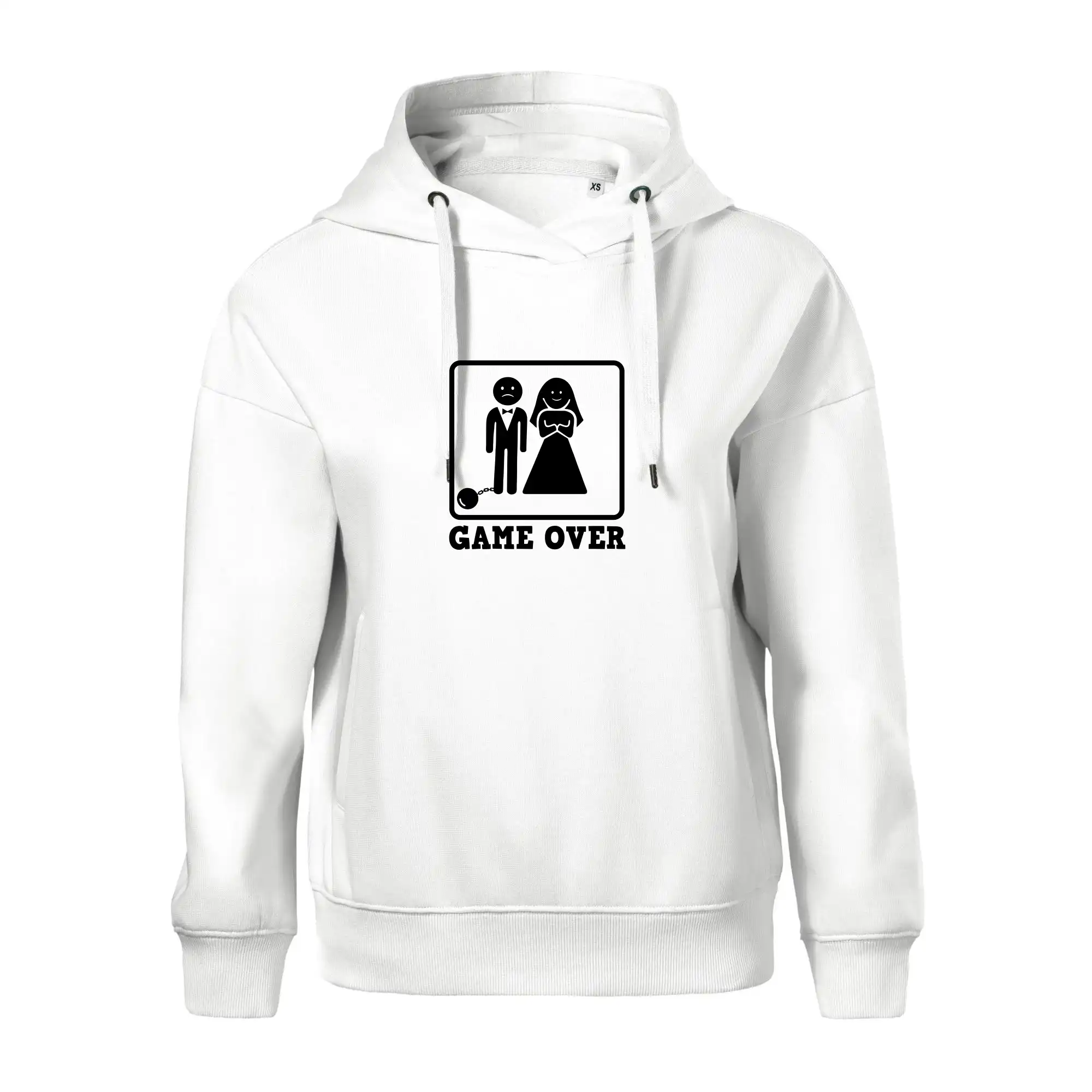 Tričká na rozlúčku so slobodou - Game Over rozlúčka - Oversized mikina dámská Moon - kratšia + širšia