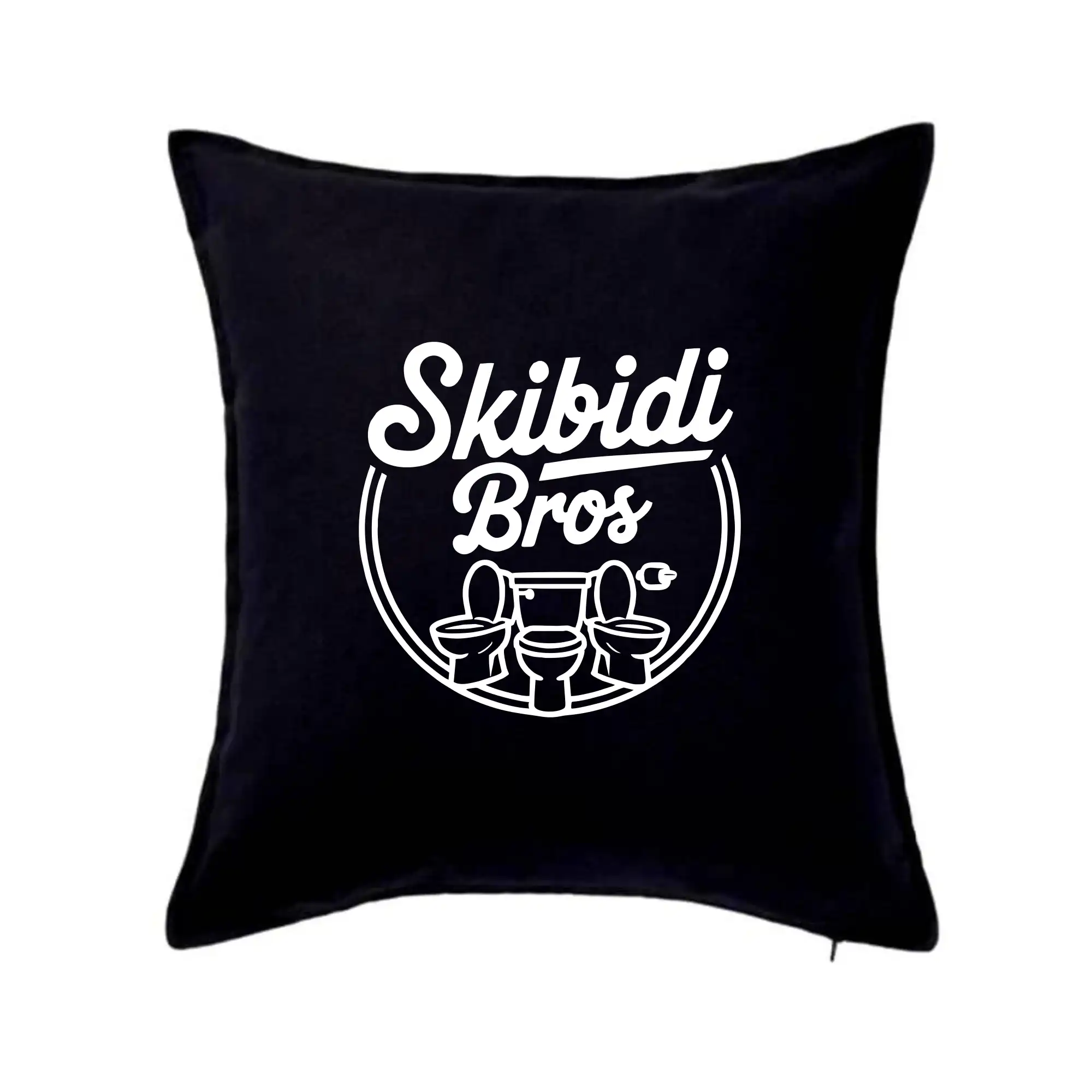 Tričká s motívmi ktoré frčia na internete - Skibidi bros - Vankúš 50x50