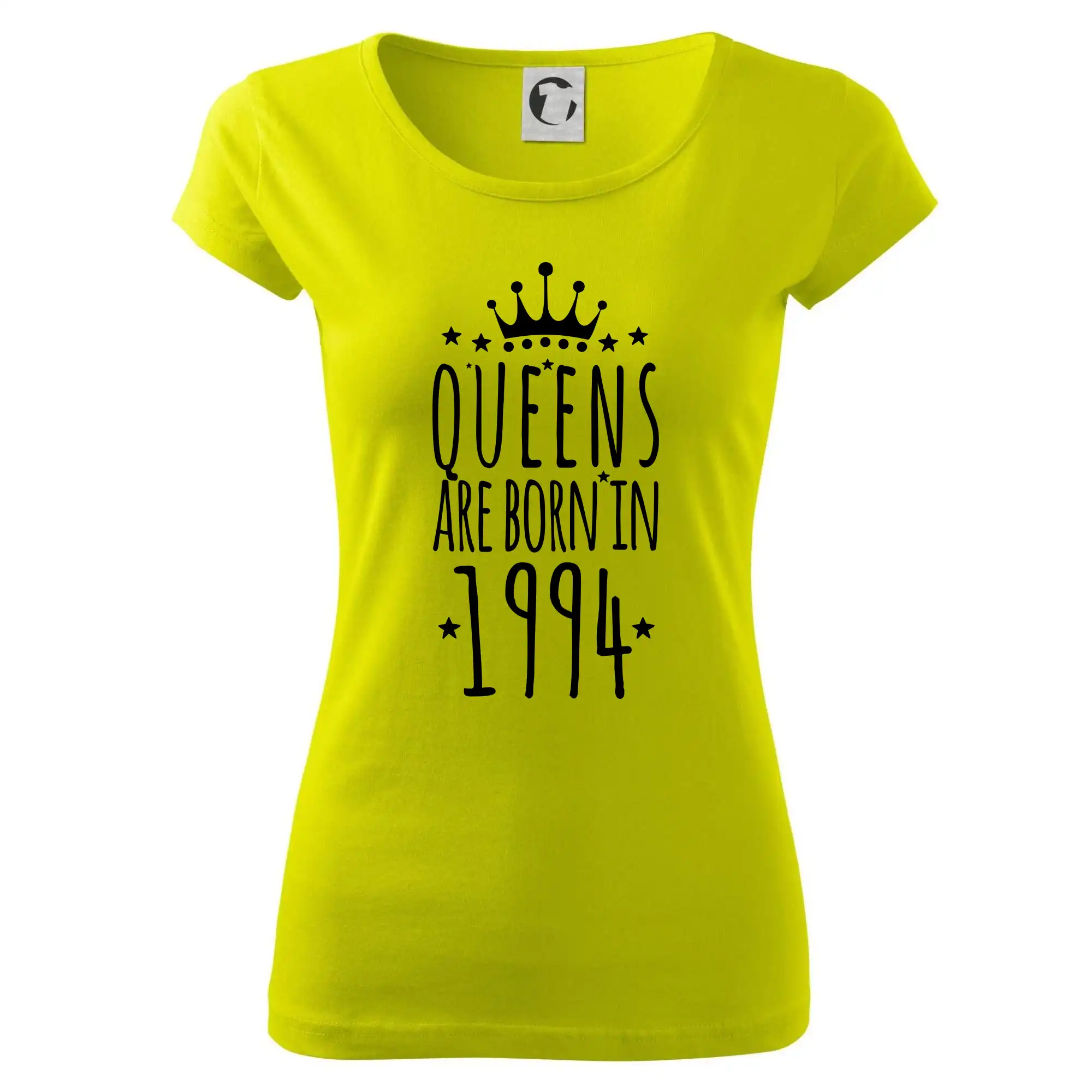 Trička s ročníkom 1994 - Queens are born in 1994 - Dámske tričko Pure