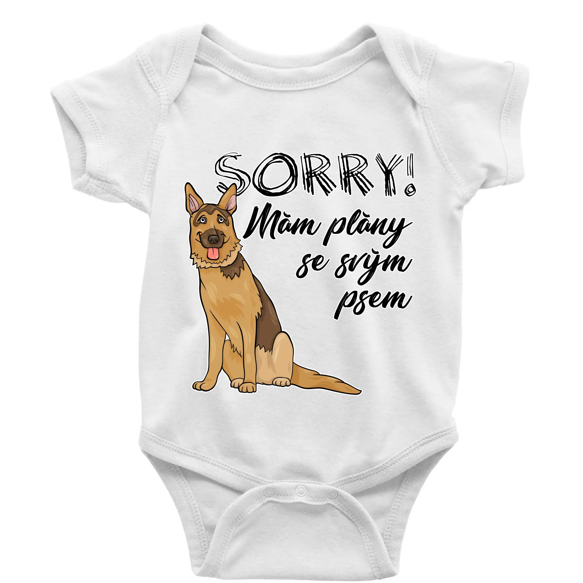 Nemecký ovčiak - Nemecký ovčiak - Sorry, mám plány - Body dojčenské s krátkym rukávom