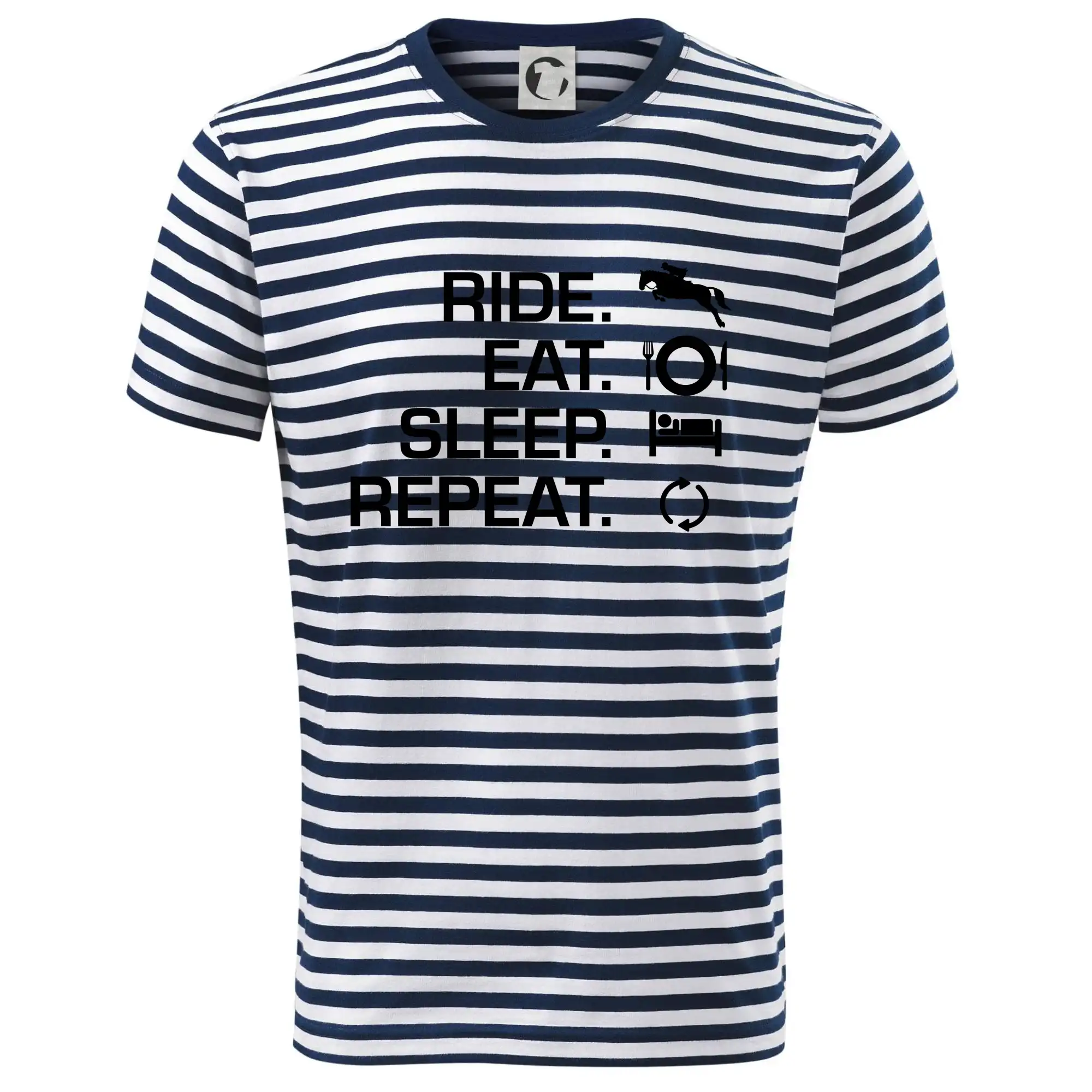 Tričká s koňmi - Ride Eat Sleep Repeat Kôň - Dětské triko na vodu
