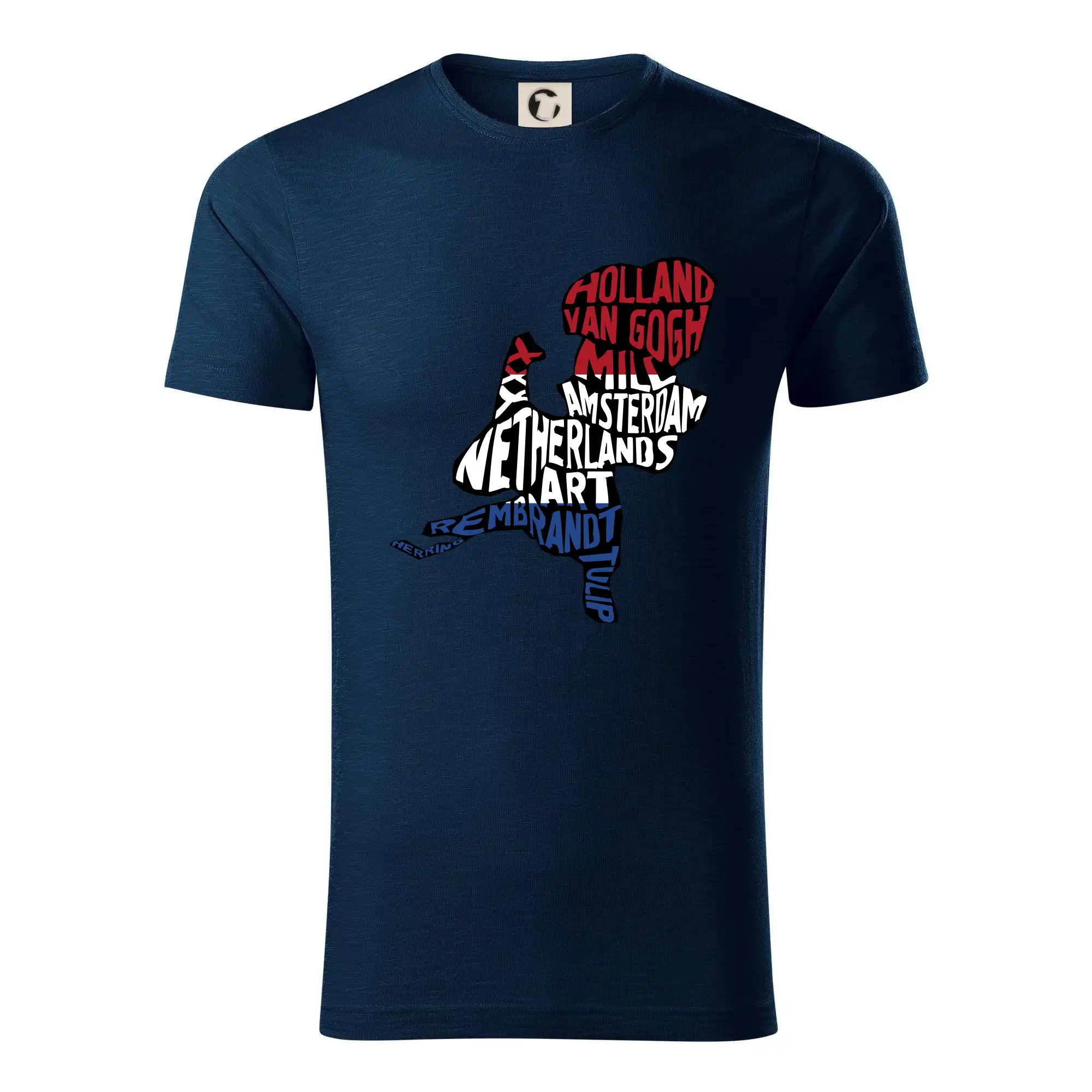 Ostatné mestá / miesta - Mapy - názvy miest - Holandsko - Tričko z organickej bavlny