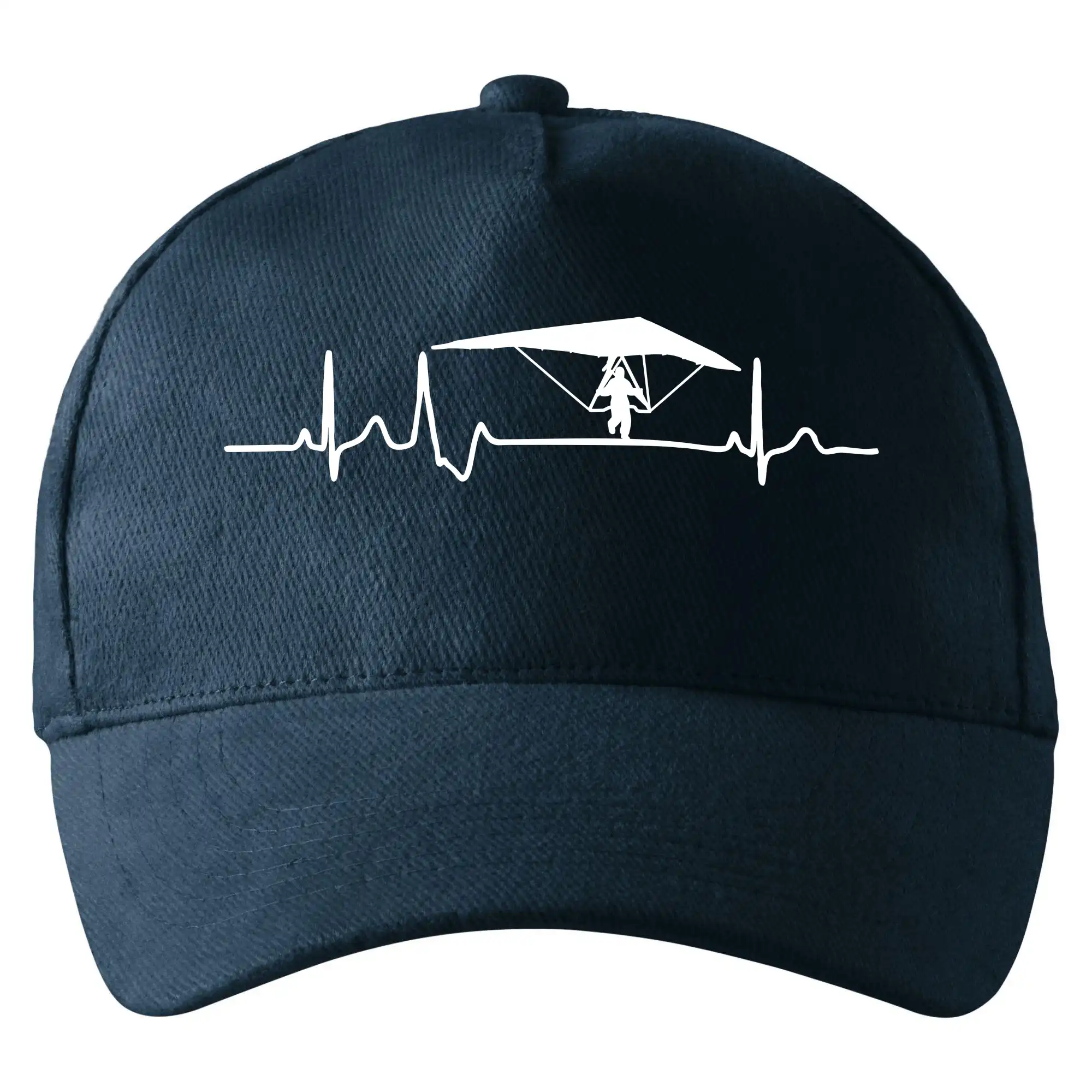 Tričká s motívom paraglidingu - EKG rogalo - Šiltovka so zahnutým šiltom a mosaznou sponou