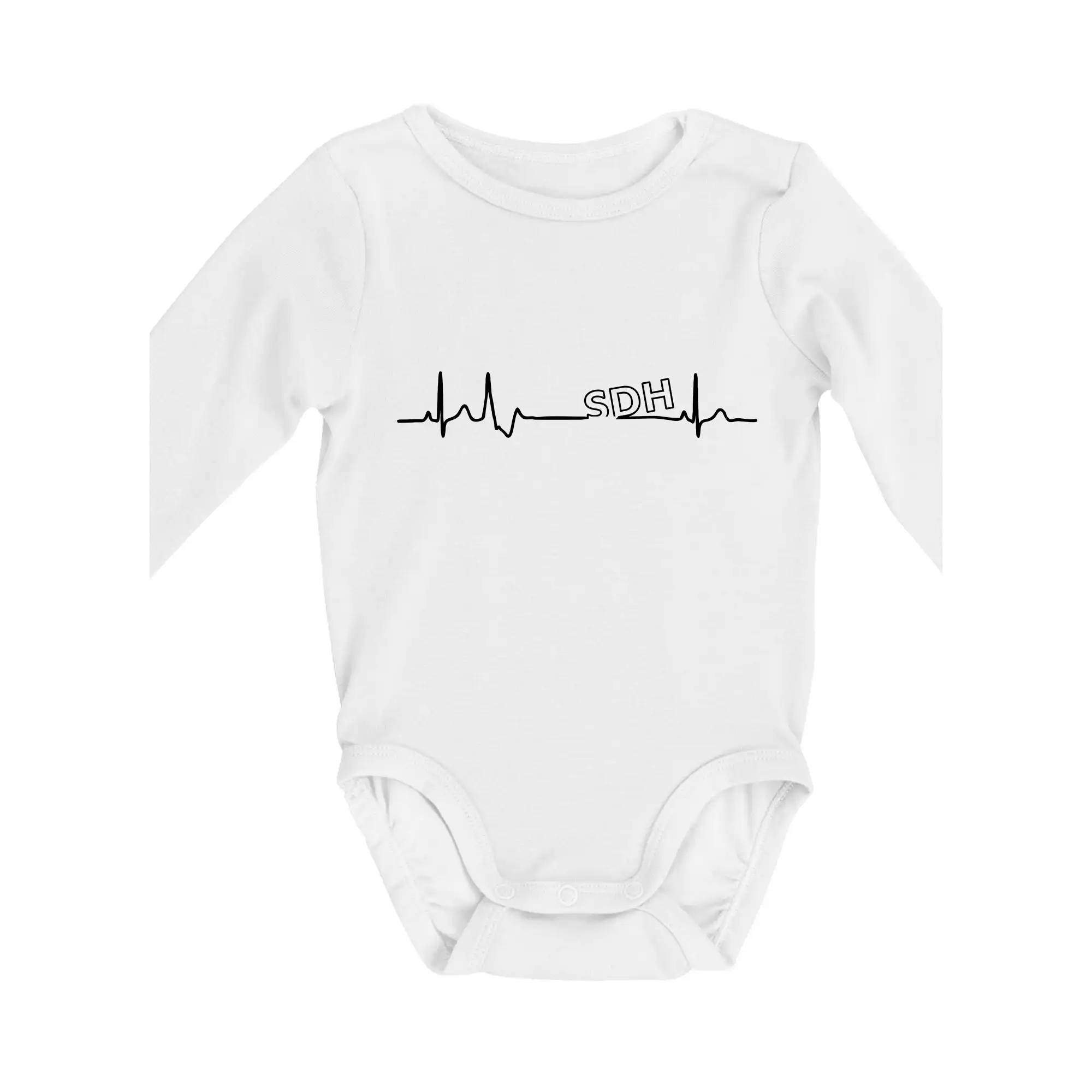 Originálne tričká pre hasičov - SDH EKG - Body dojčenské s dlhým rukávom
