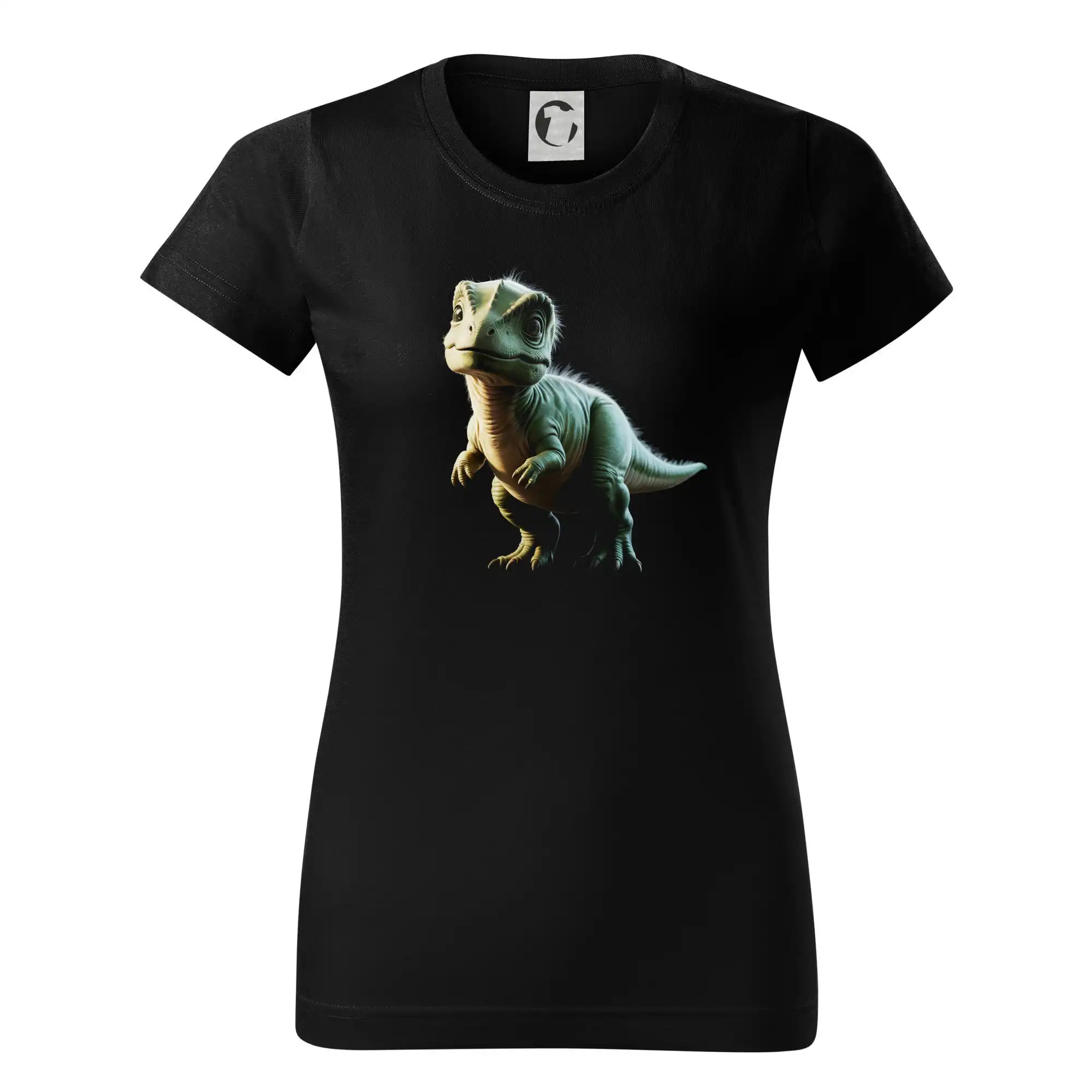 Tričká so zvieratami - Dinosaurus malý - Dámske tričko basic - ľahko voľnejšie a dlhšie