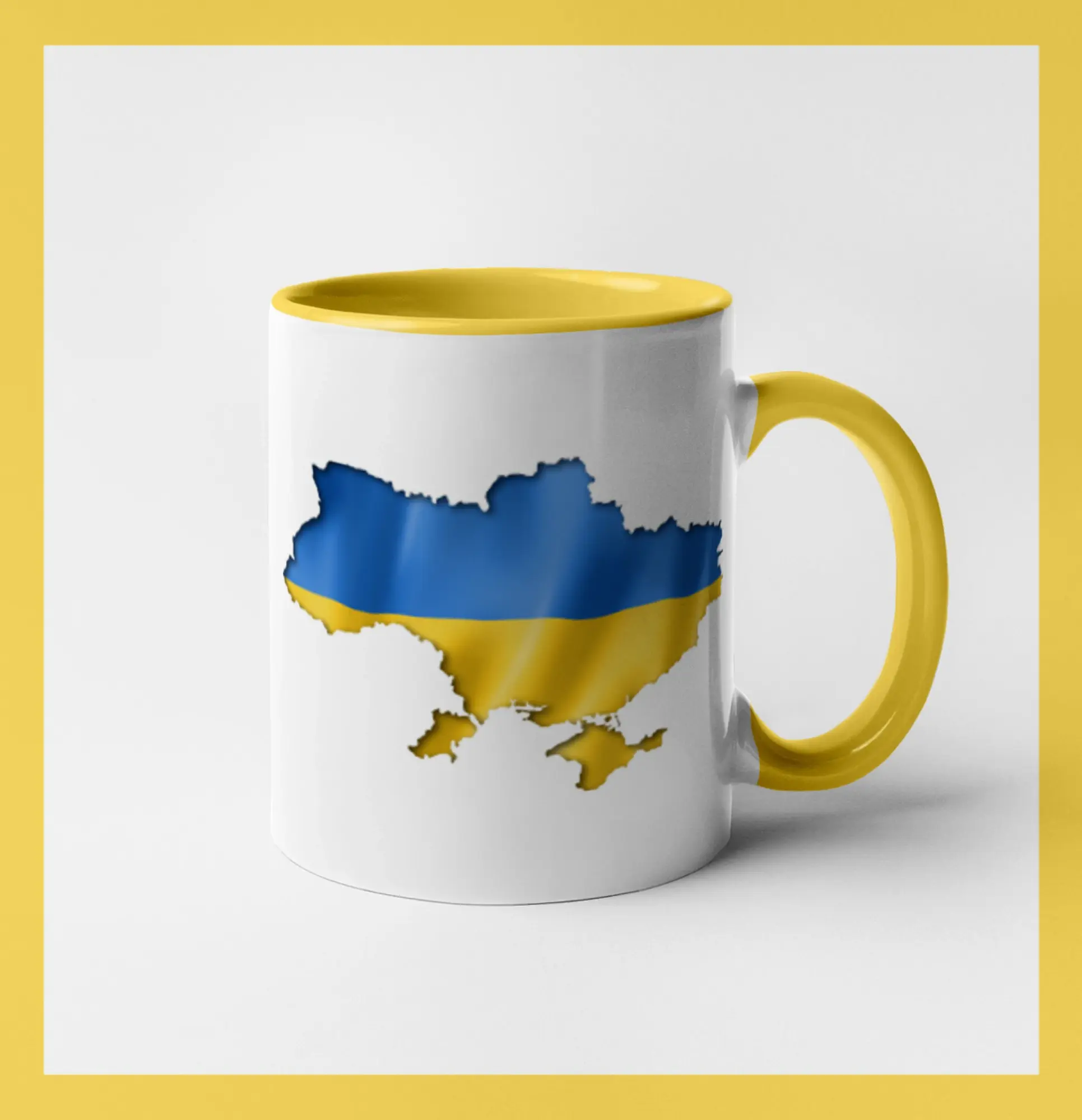 Ukrajina vlajka mapa