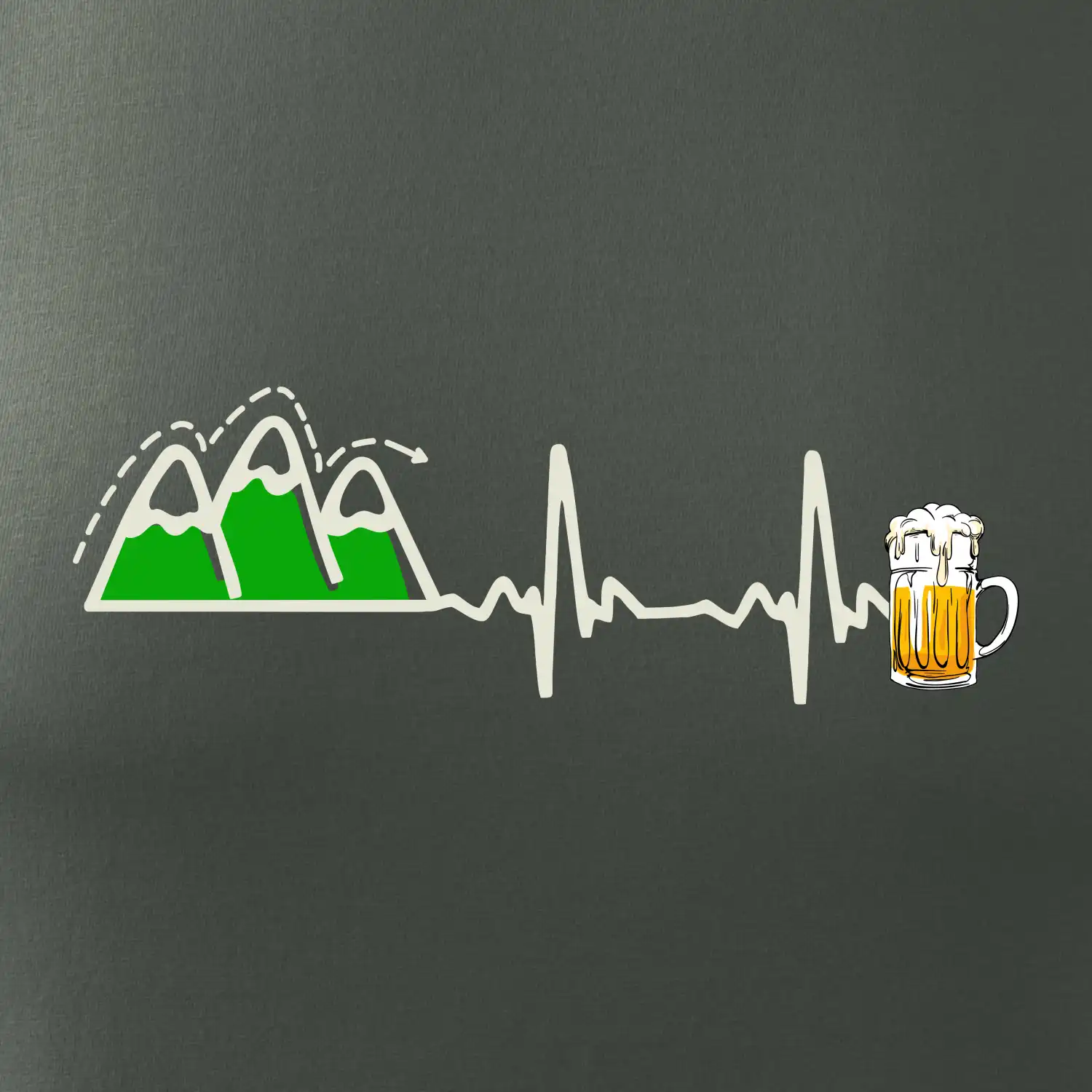 EKG z hor na pivo