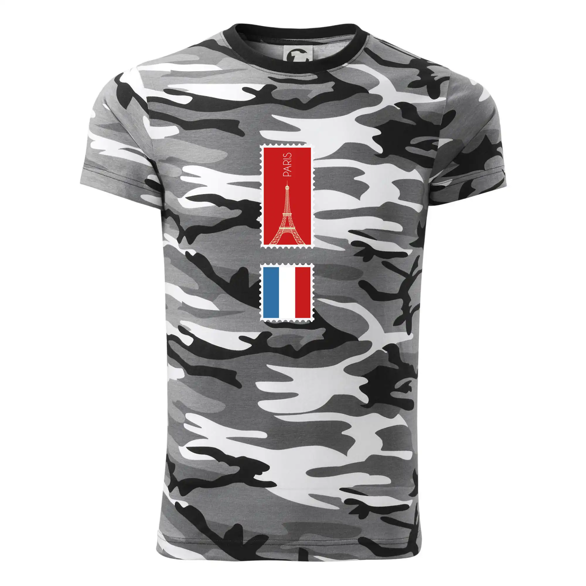 Paříž známka barevná